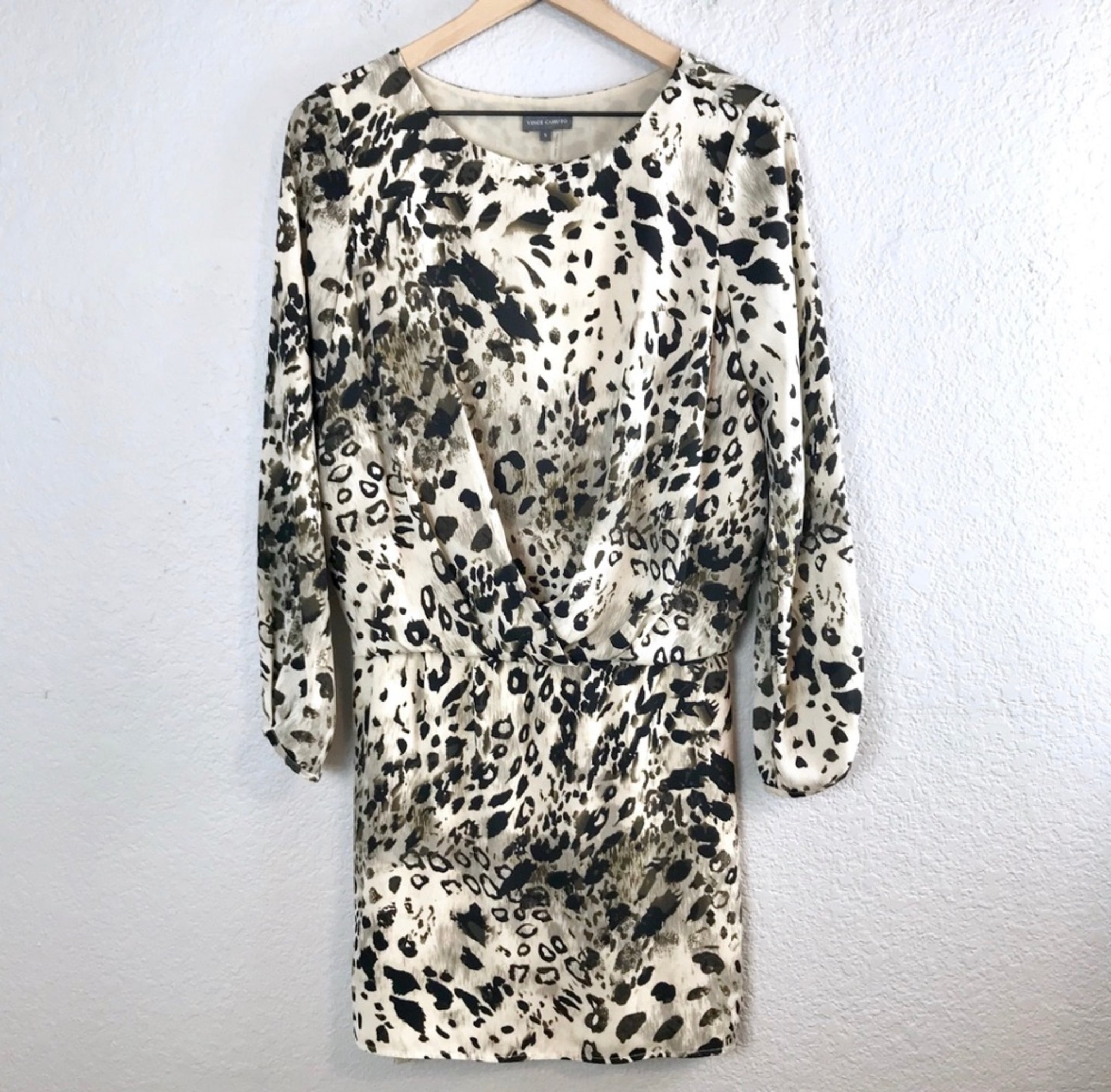 Leopard Print Long Sleeve Dress