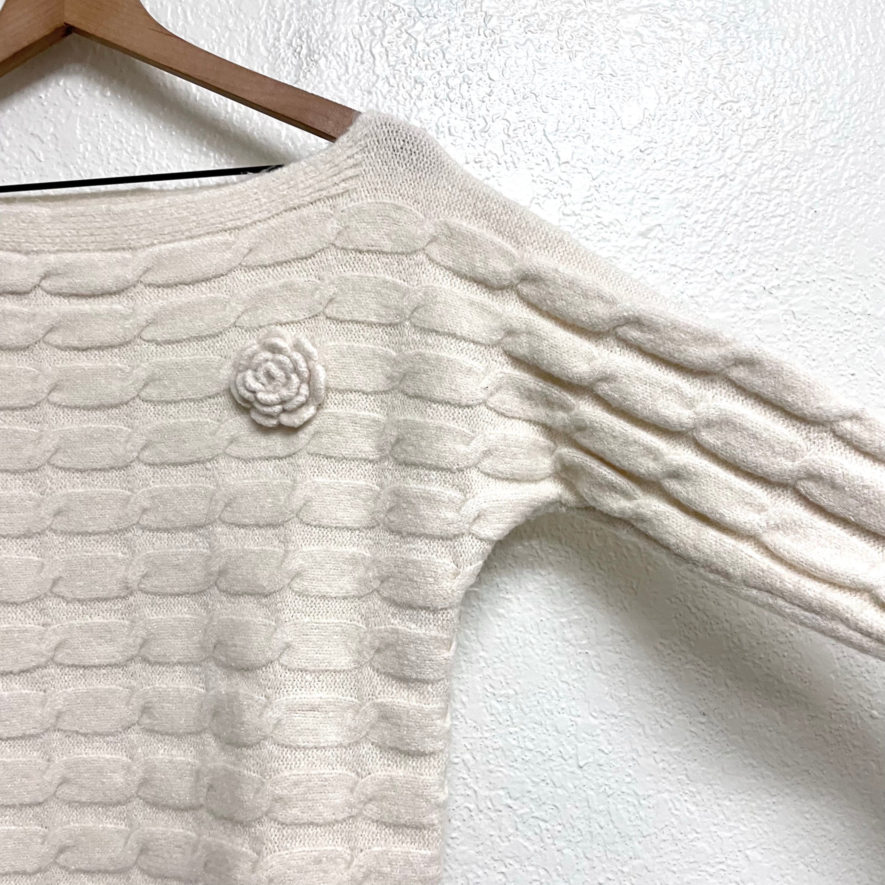 Cable Knit Wide Neck Sweater