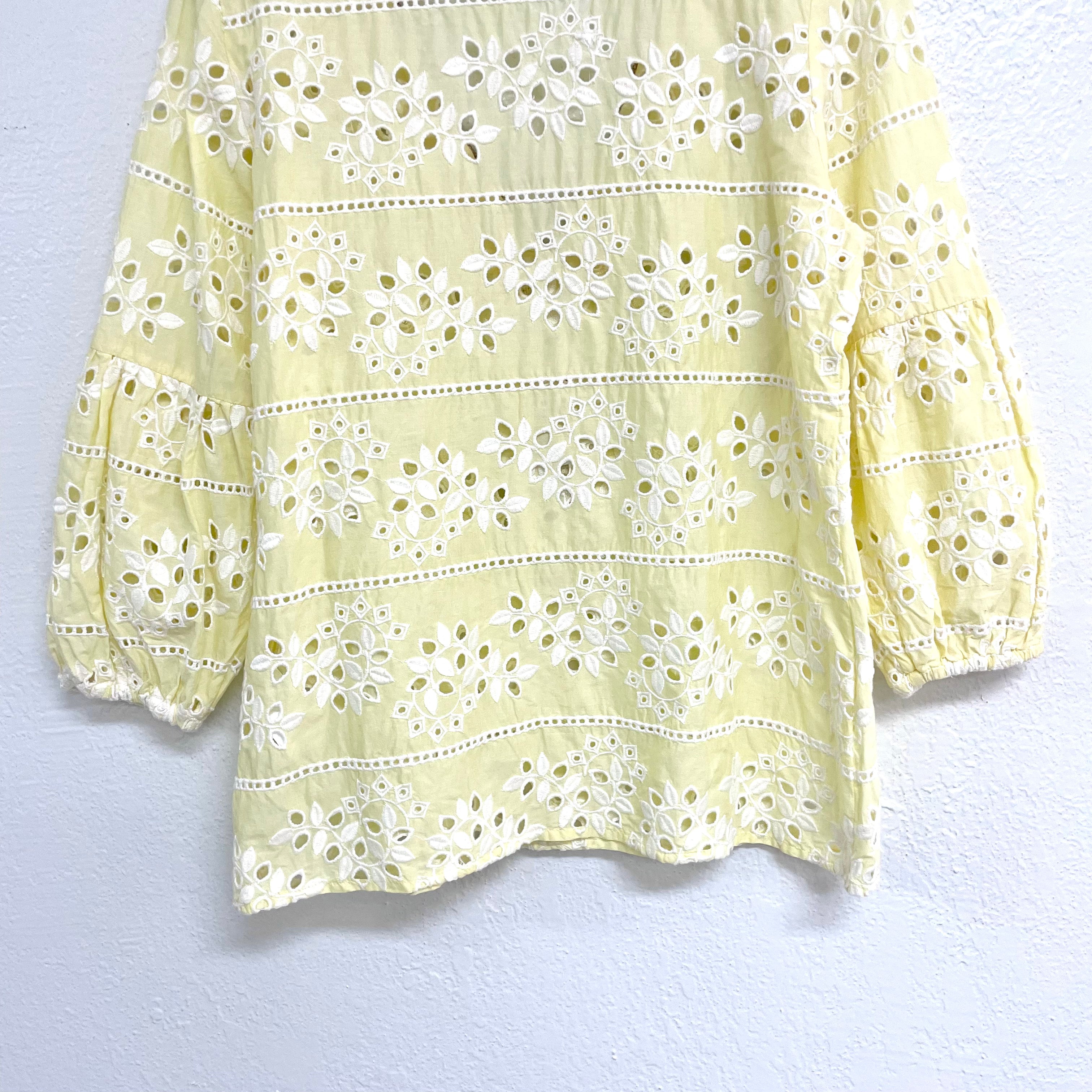 Eyelet Beaded Blouse