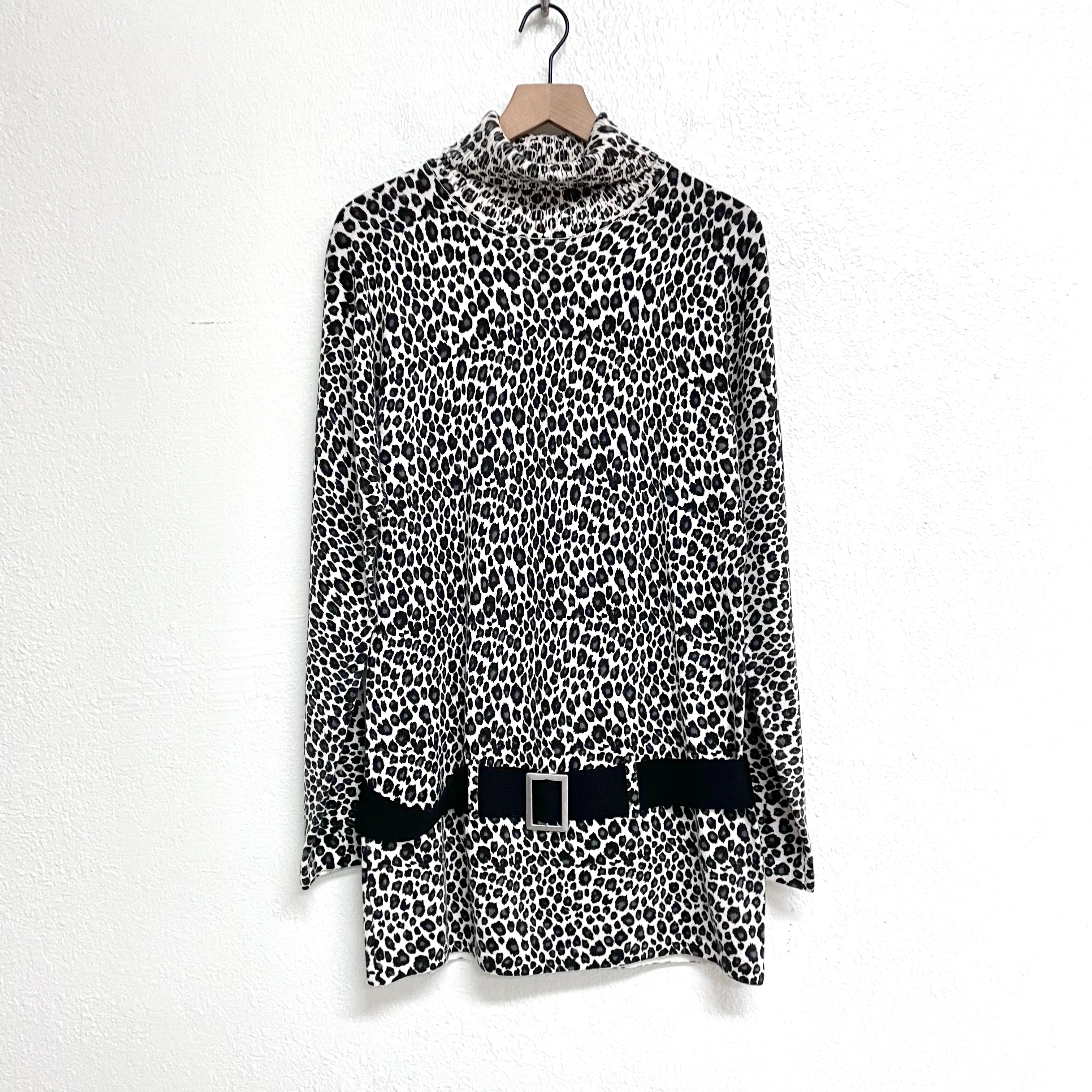 Leopard Turtleneck Sweater