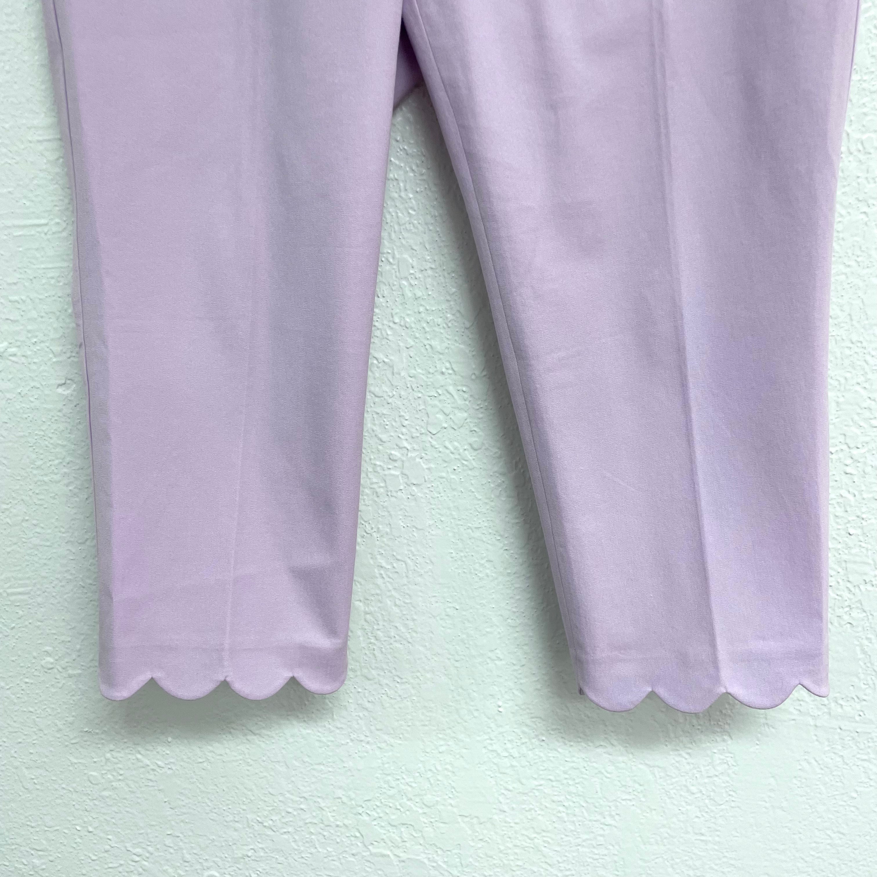 Scalloped Crop Pants