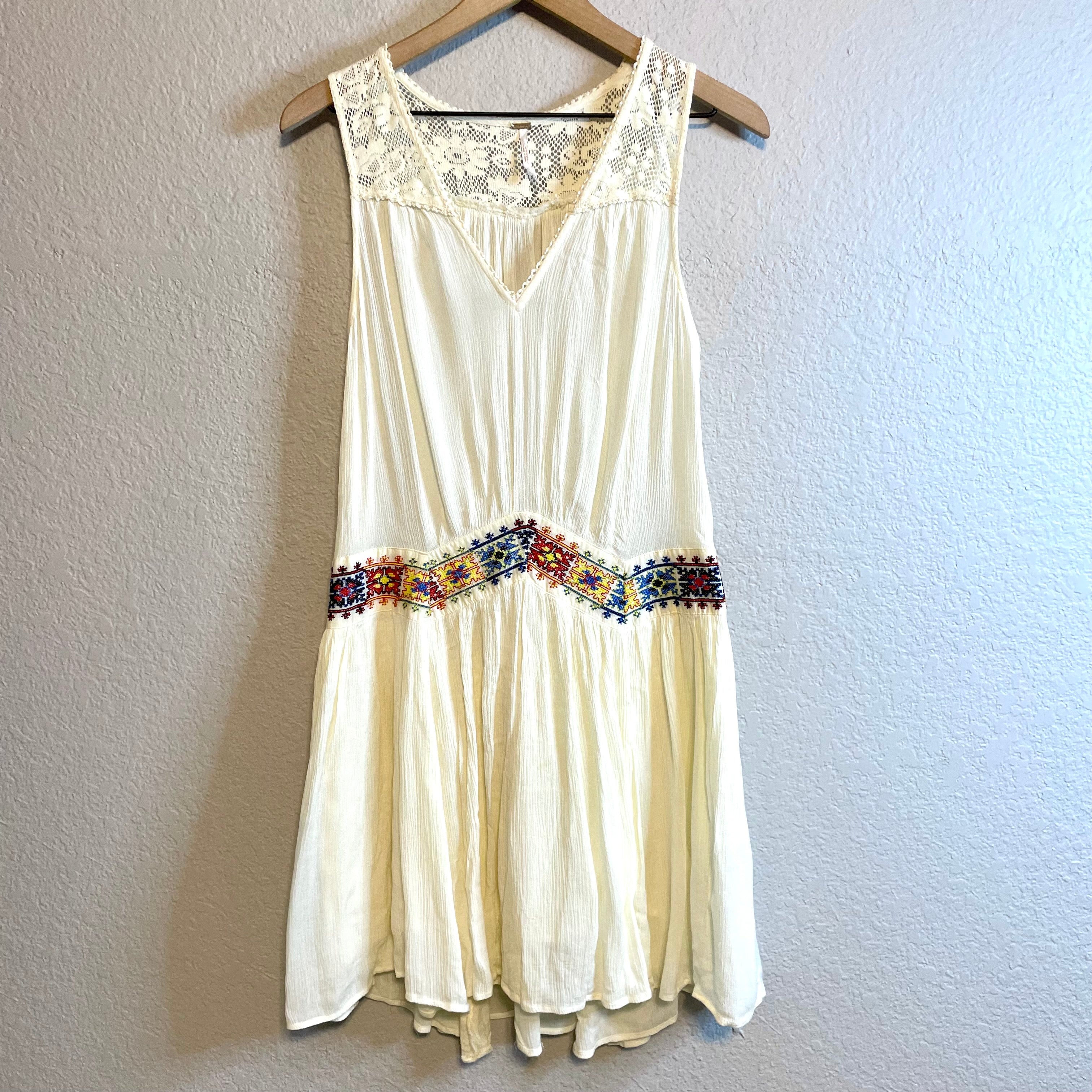 Embroidered Waist Dress