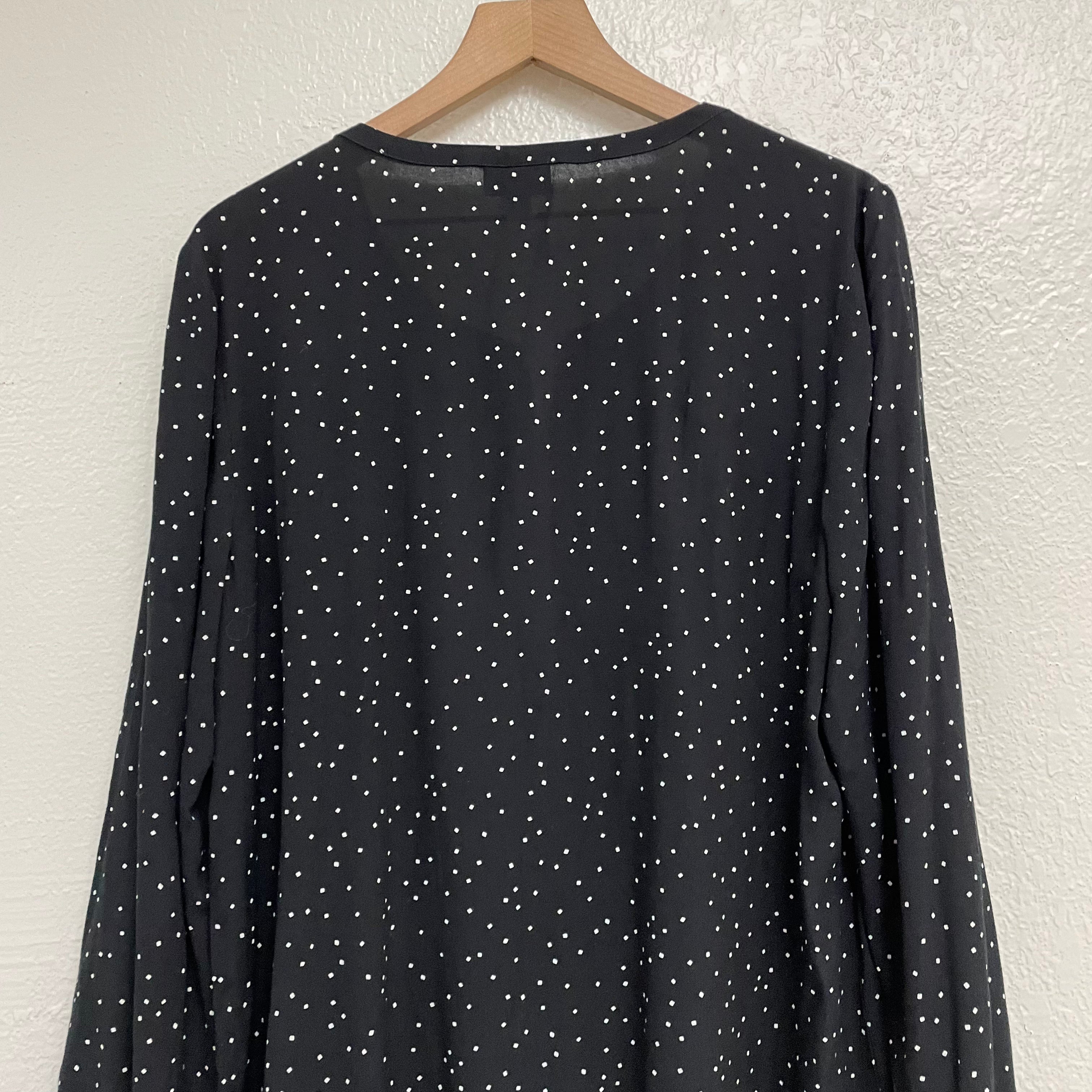 Square Polka Dot Blouse