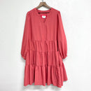 Tiered Long Sleeve Dress-2