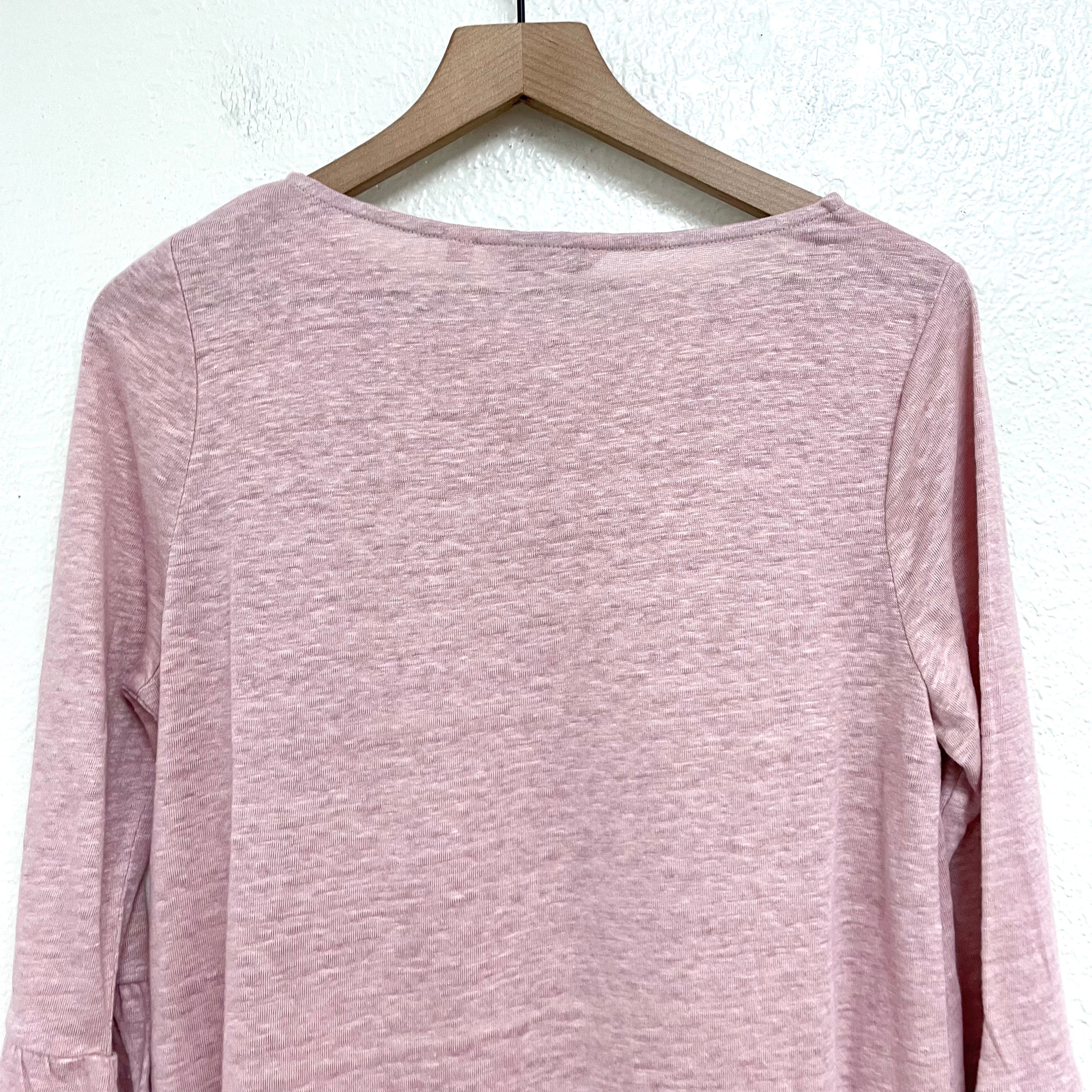 Linen Bell Sleeve Top