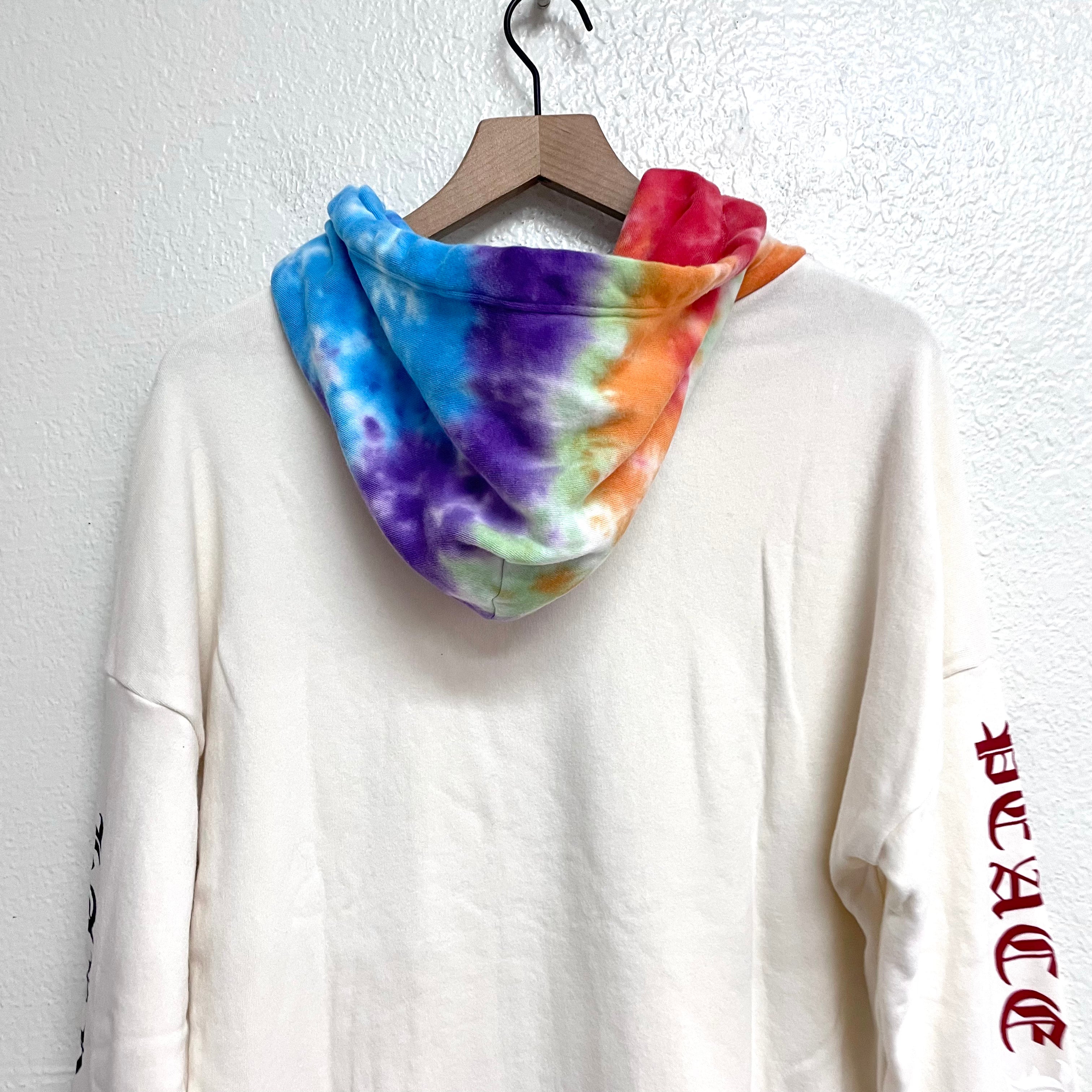 Tie Dye Peace Love Hoodie