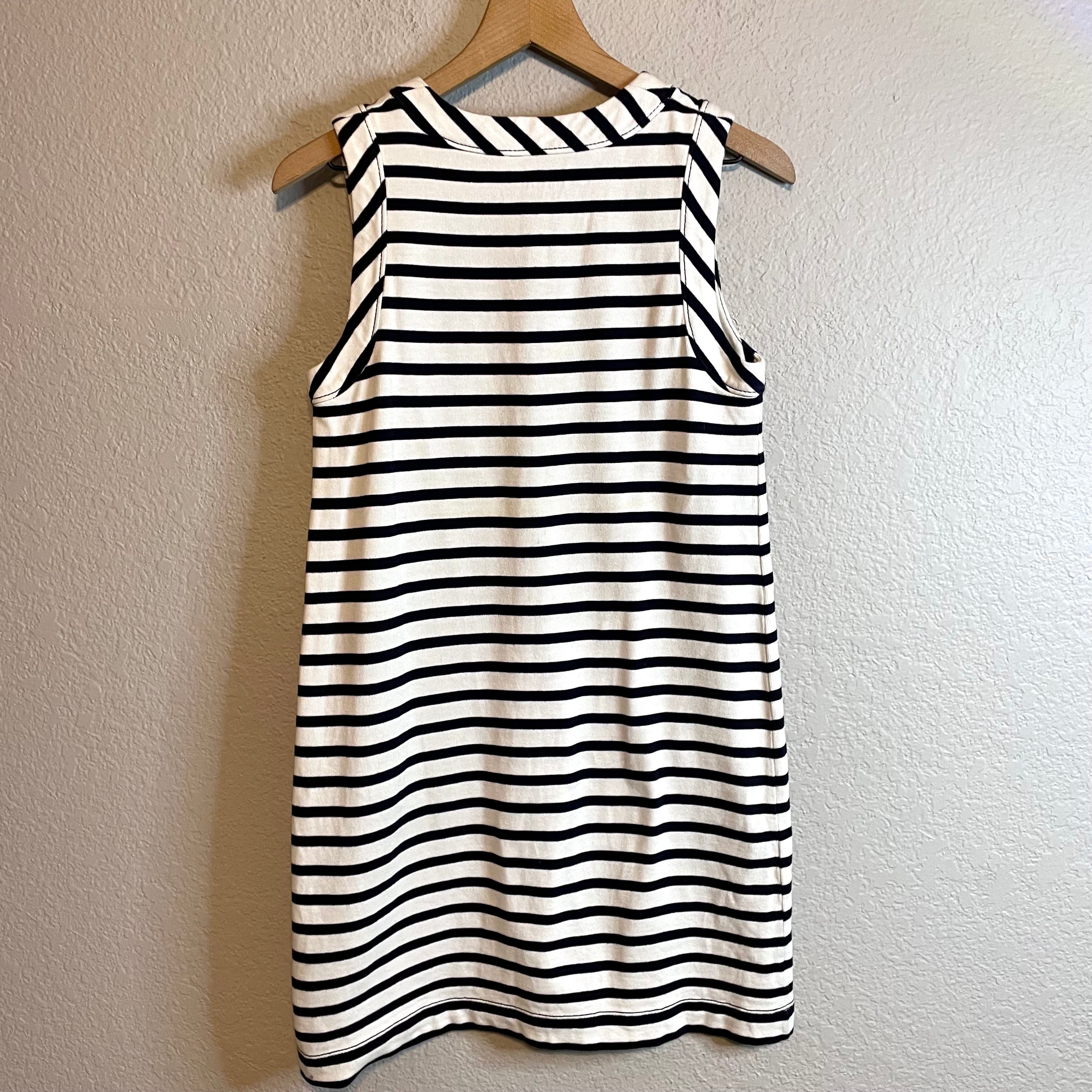 Striped Lace Front Dress