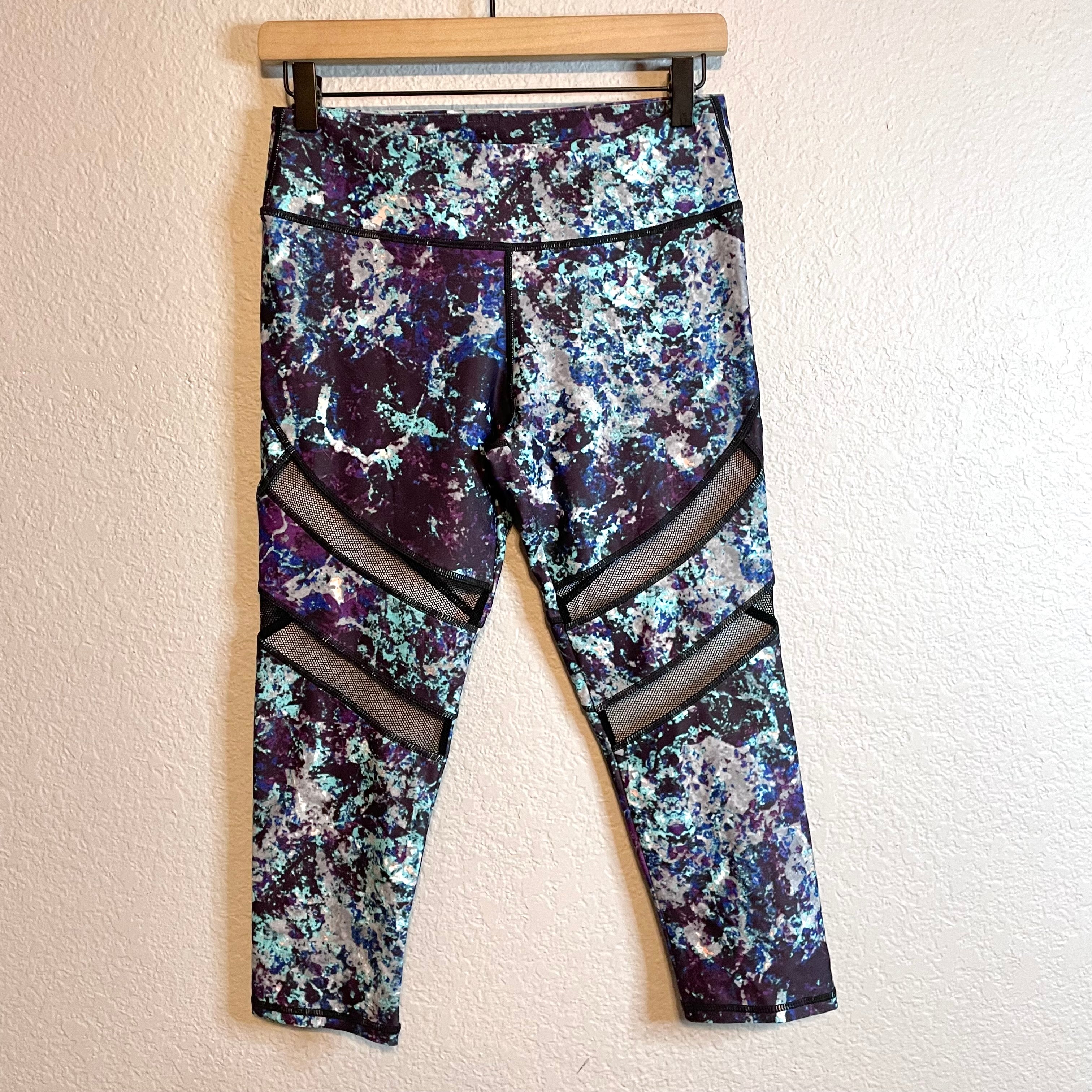 Abstract Cropped Leggings