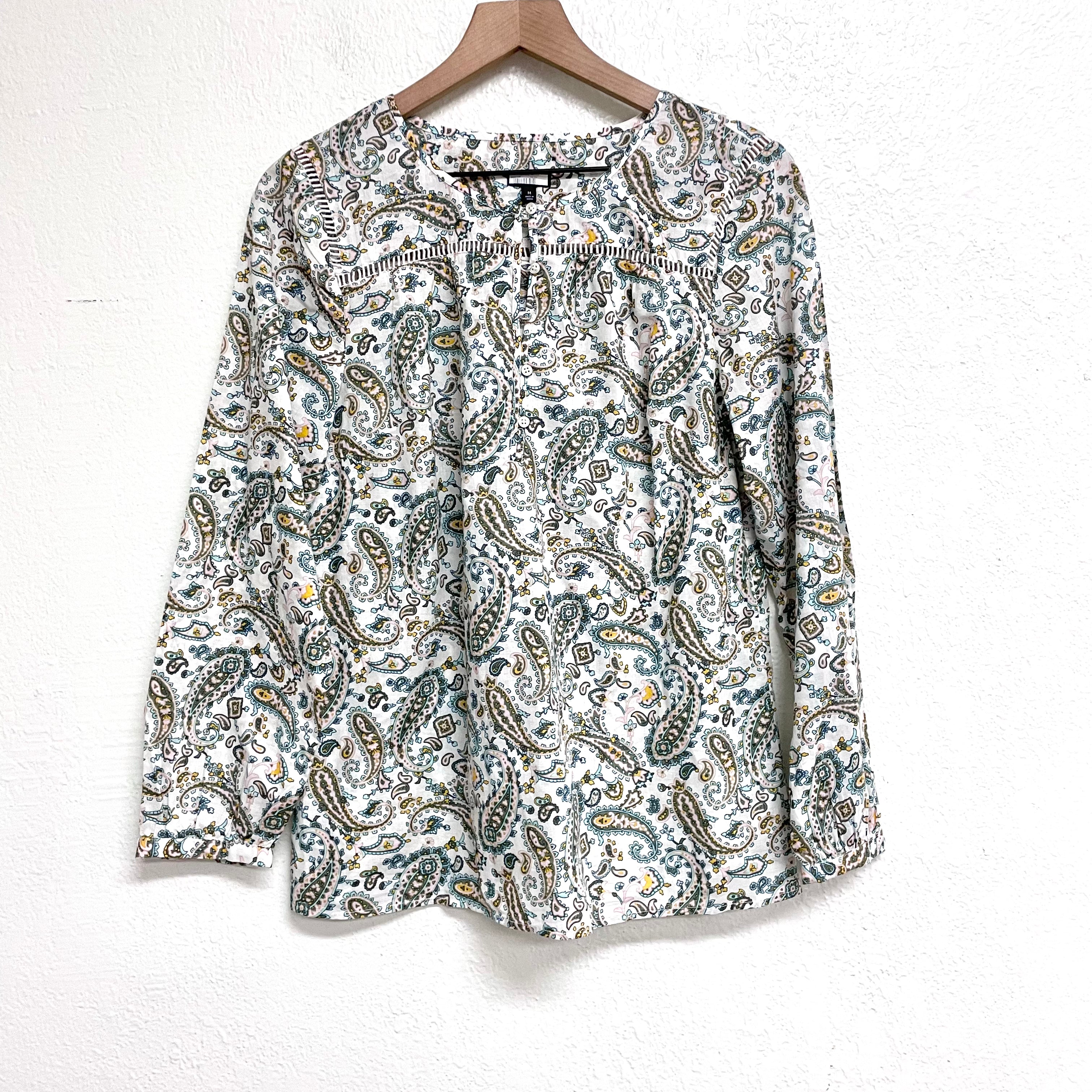 Paisley Long Sleeve Top