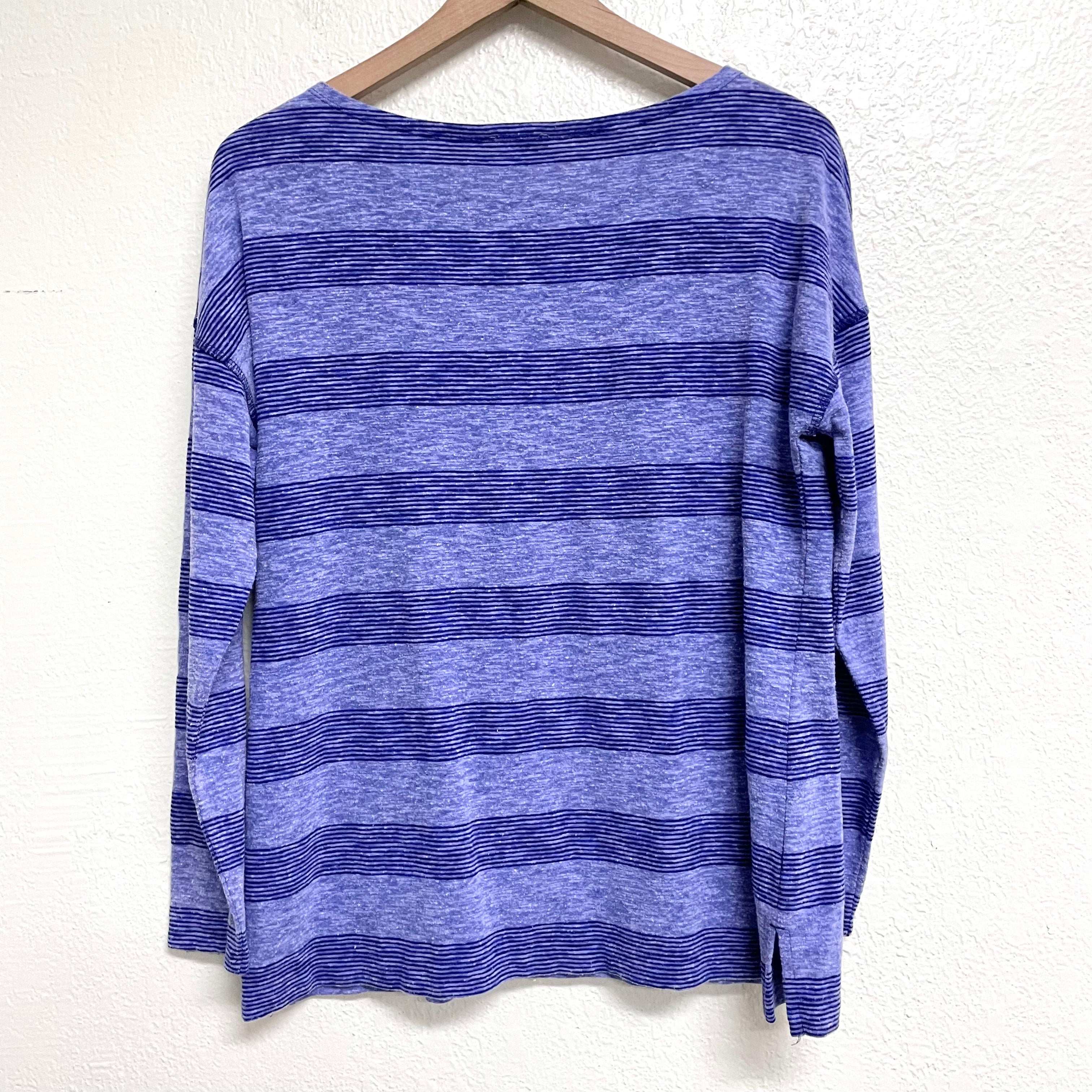 Striped Button Tee