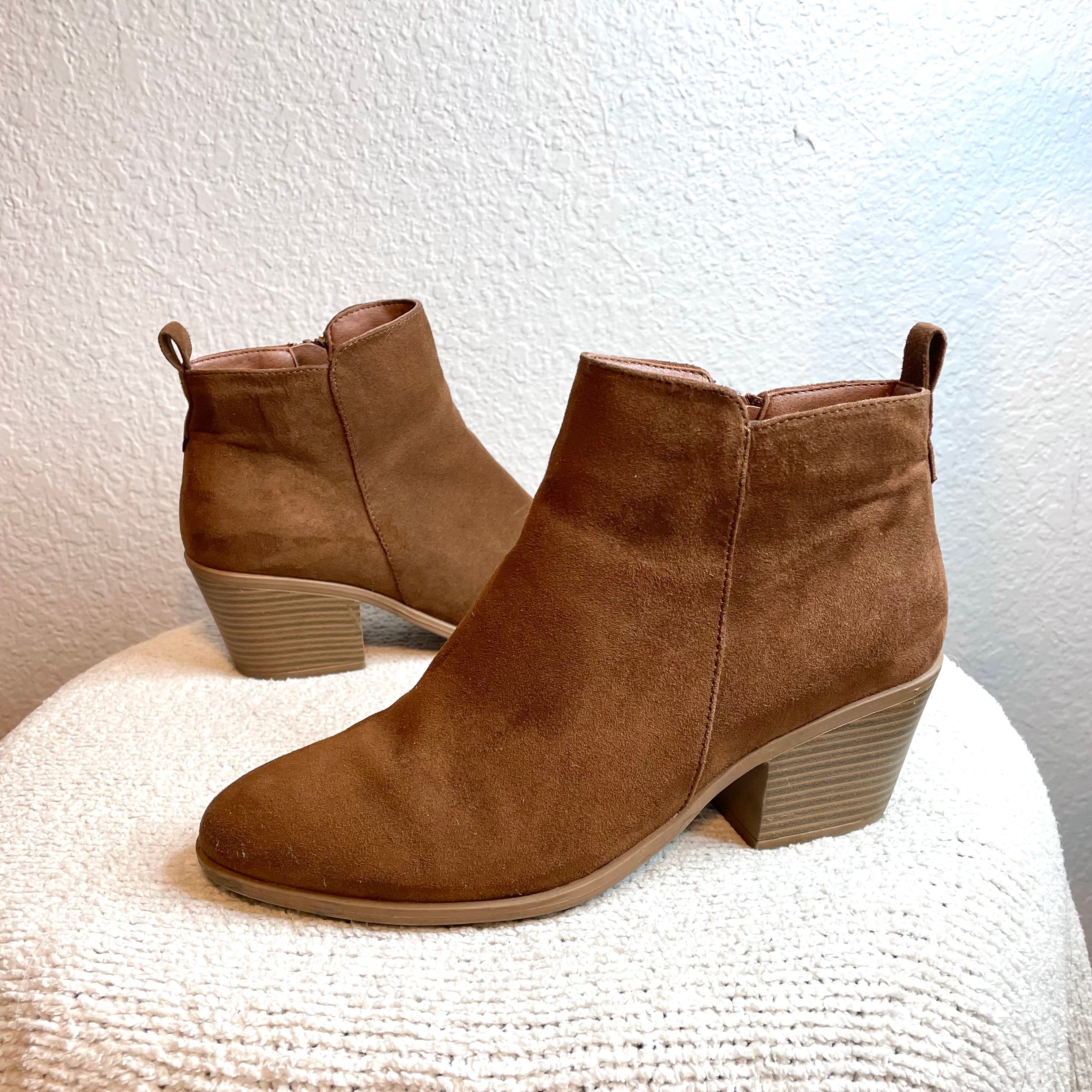 Faux Suede Booties