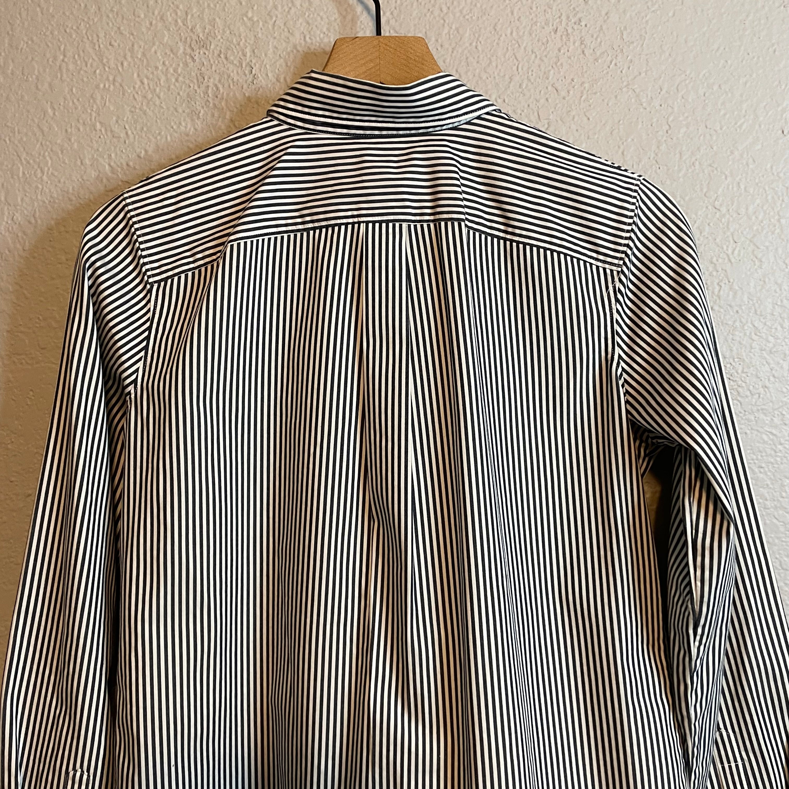 Striped Bow Front Blouse