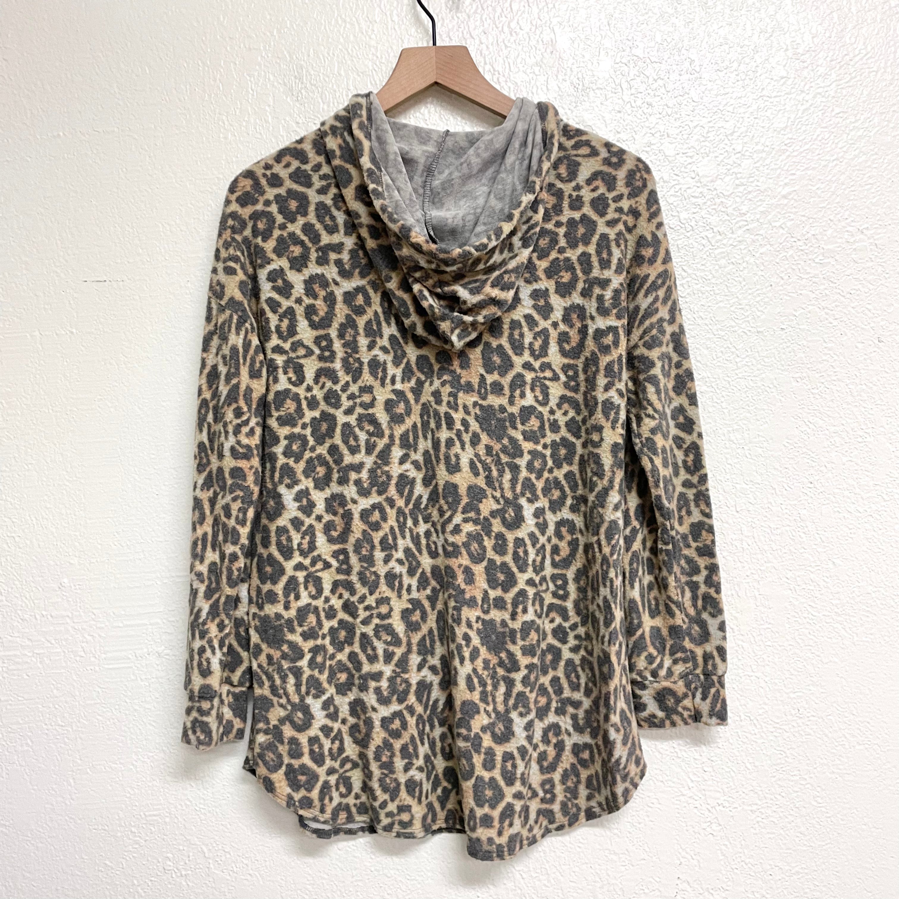 Leopard Hoodie Sweatshirt