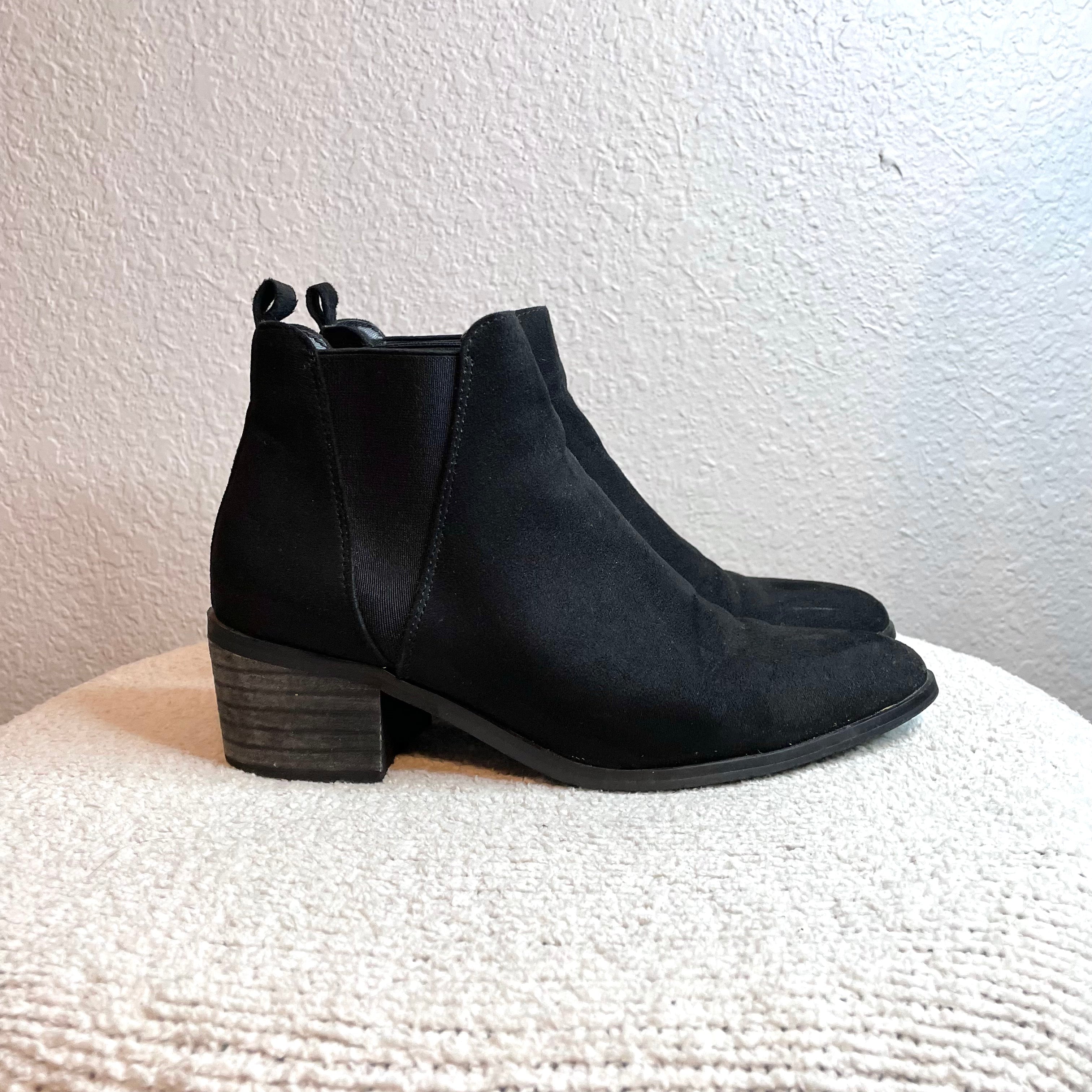 Faux Suede Booties