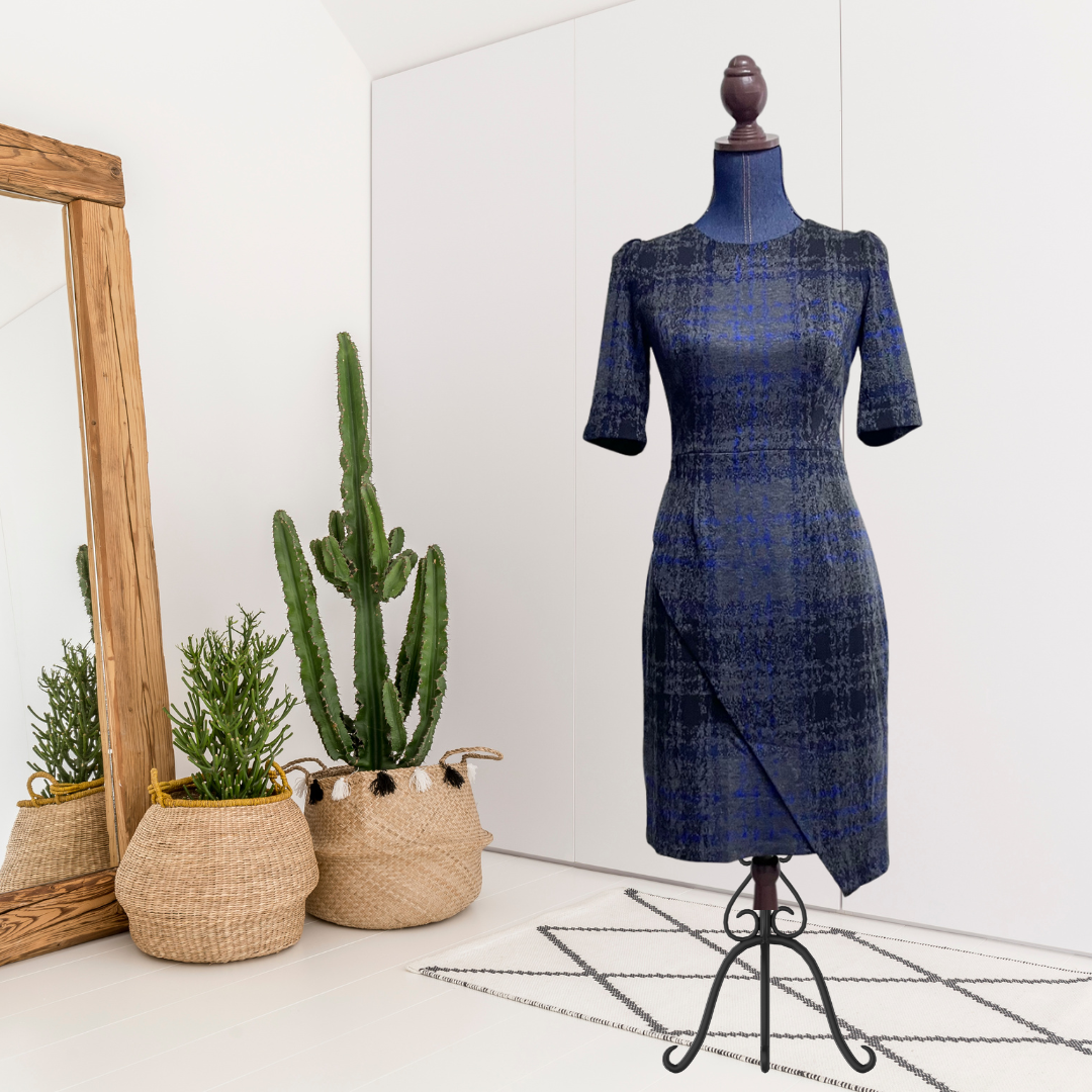 Plaid Asymmetrical Dress