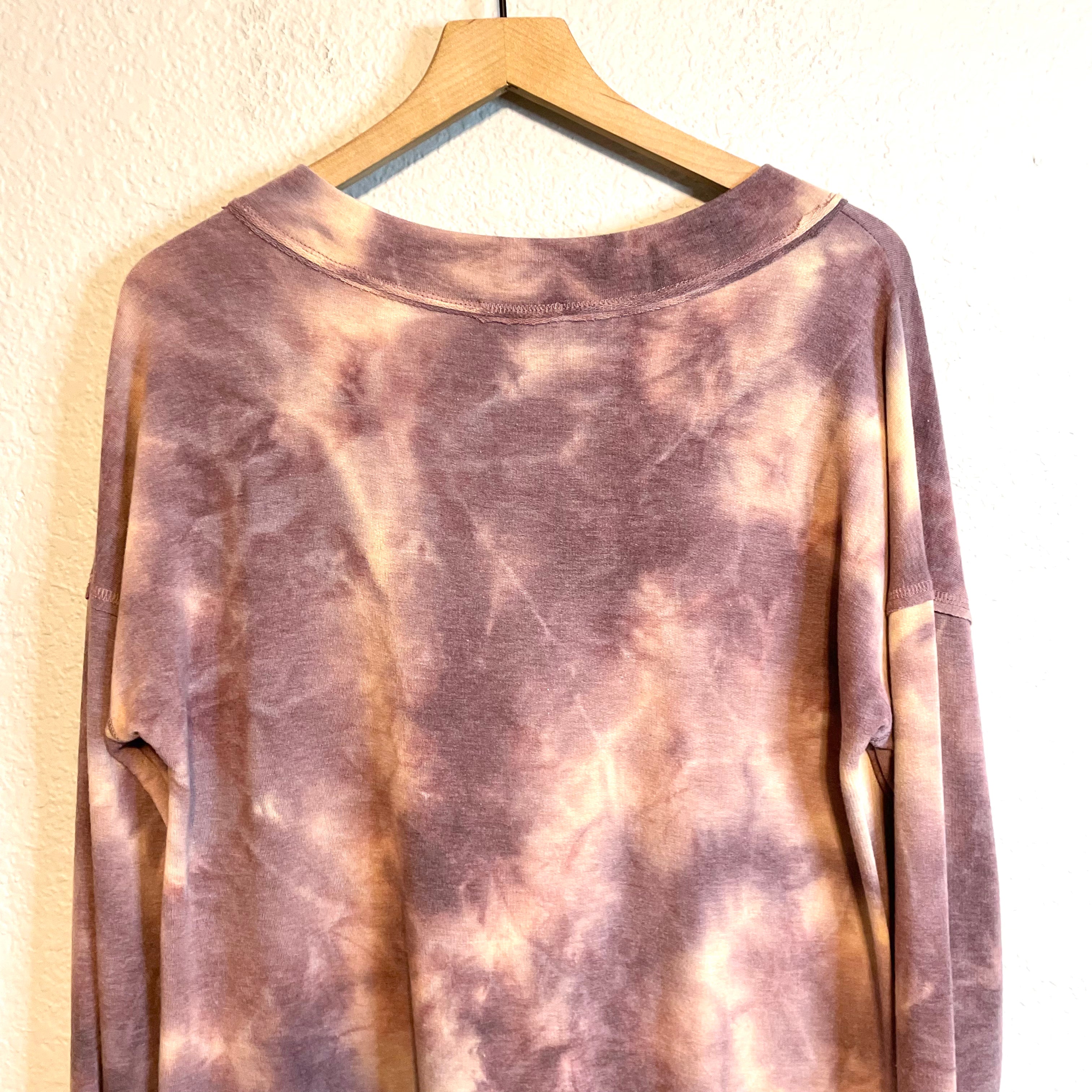 Tie Dye V-Neck Sweater