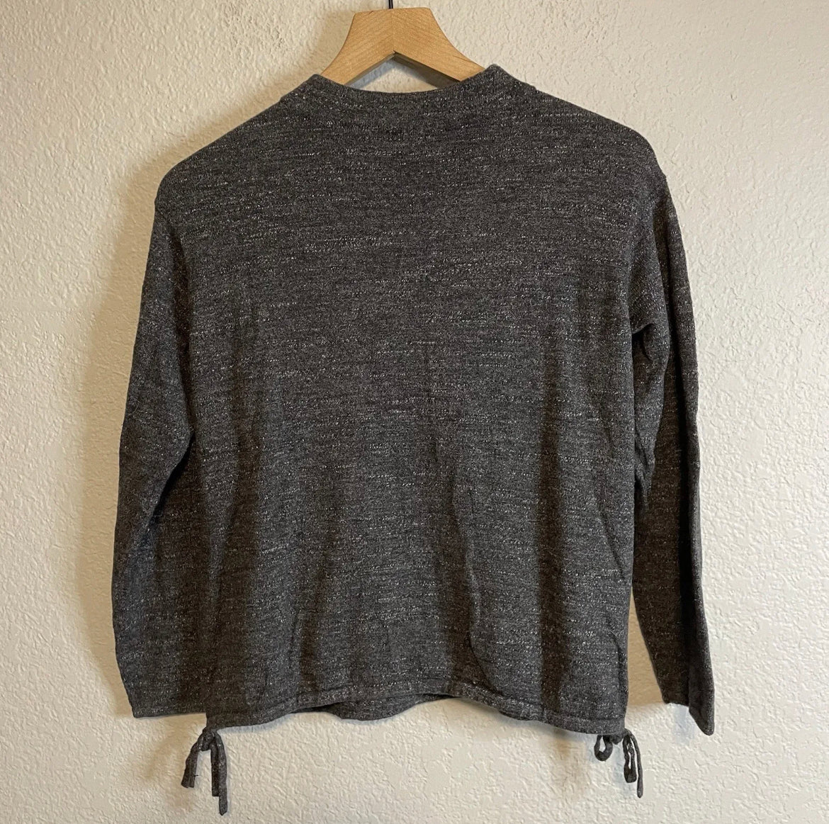 Mock Neck Side Tie Sweater