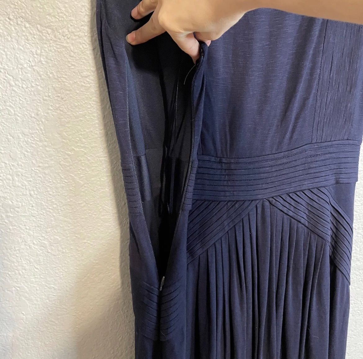 Draped Neck Dress