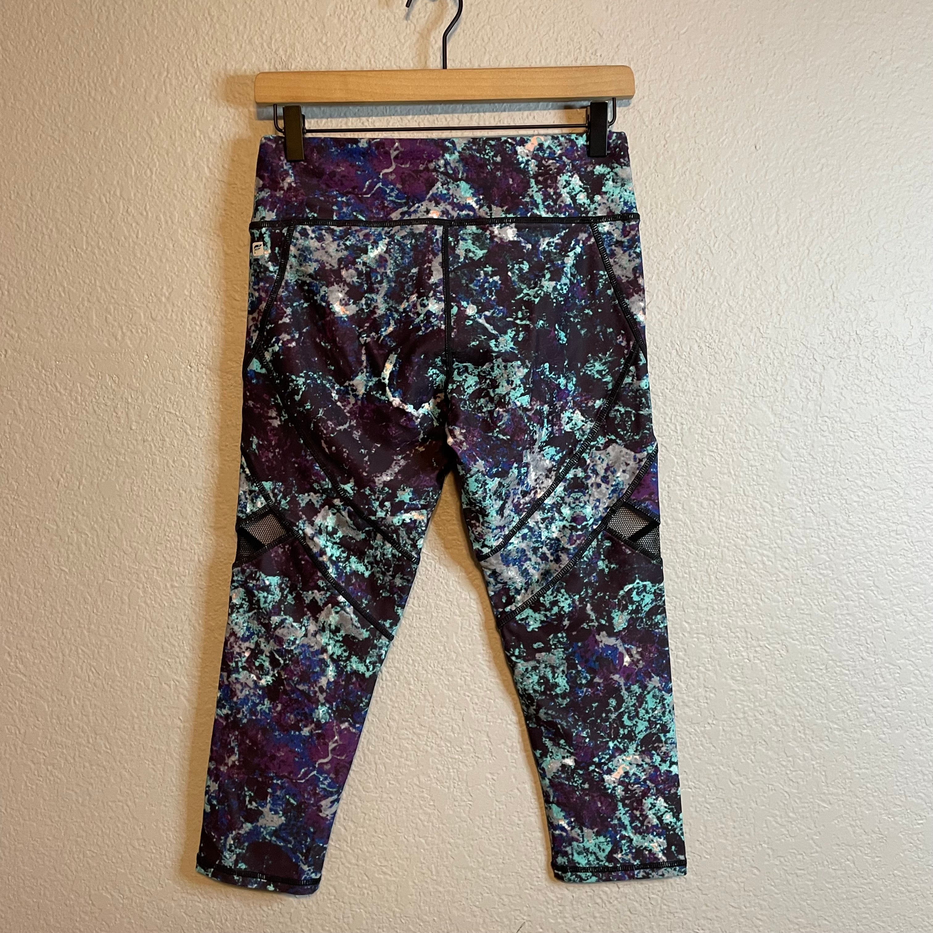 Abstract Cropped Leggings