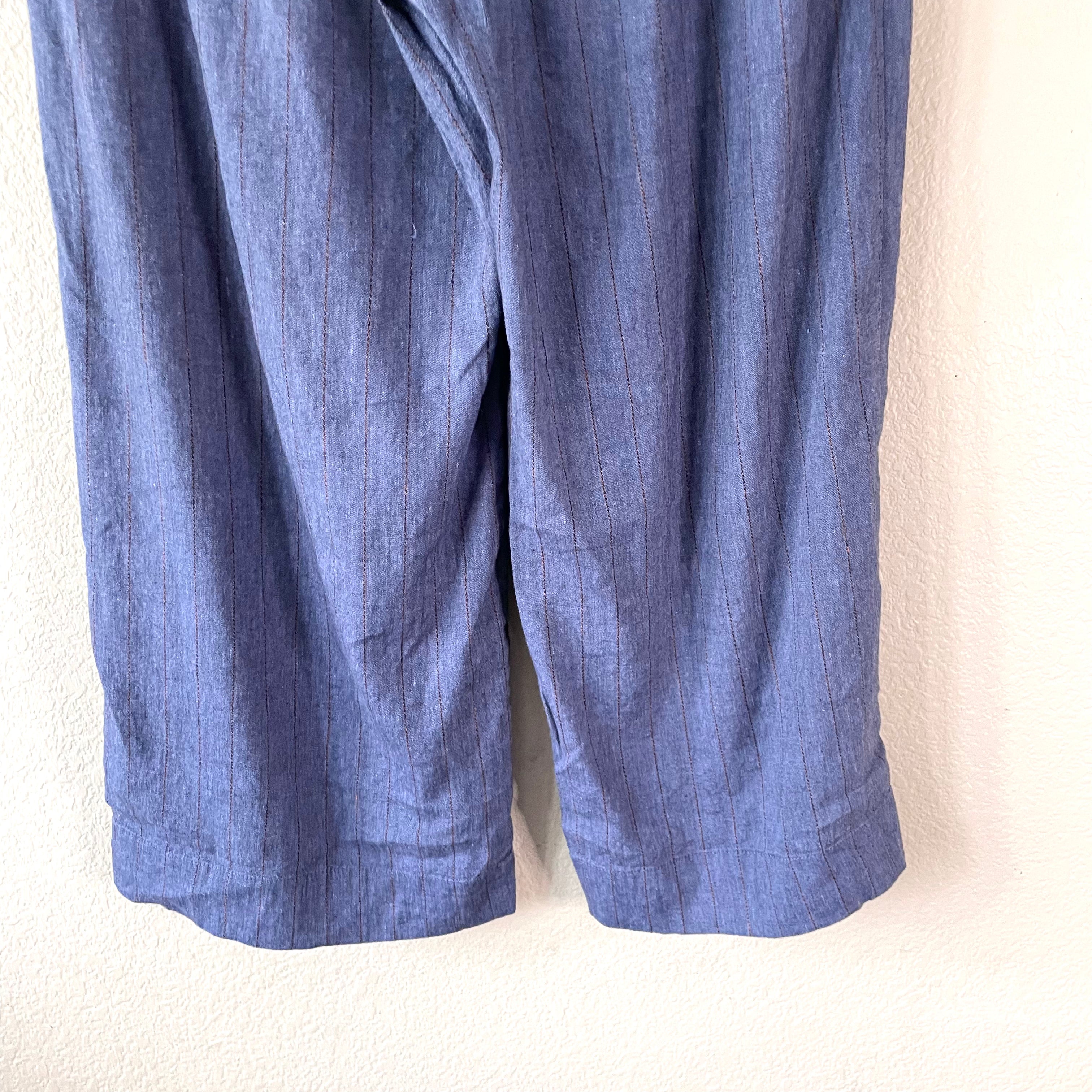 Linen Stretch Crop Pants