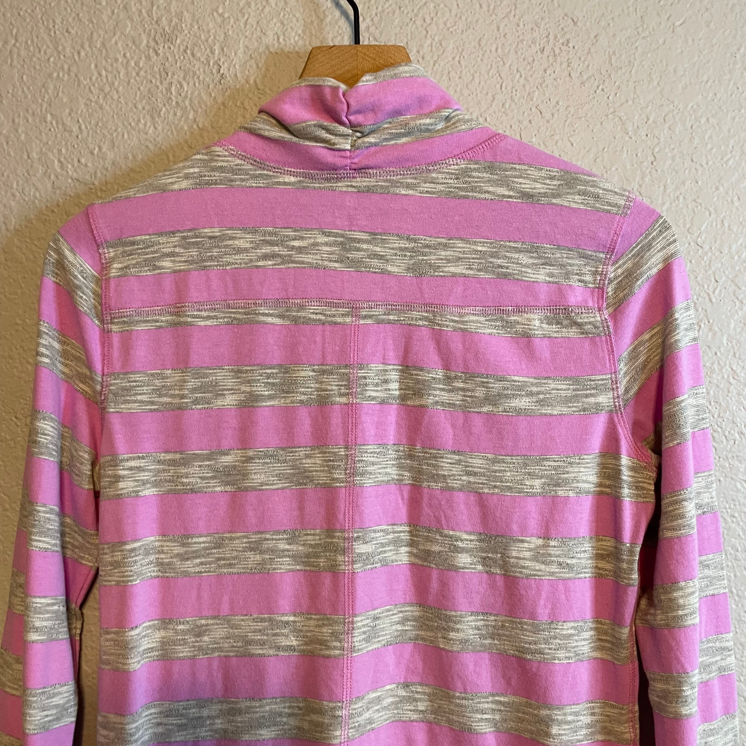 Striped Mock Neck Top