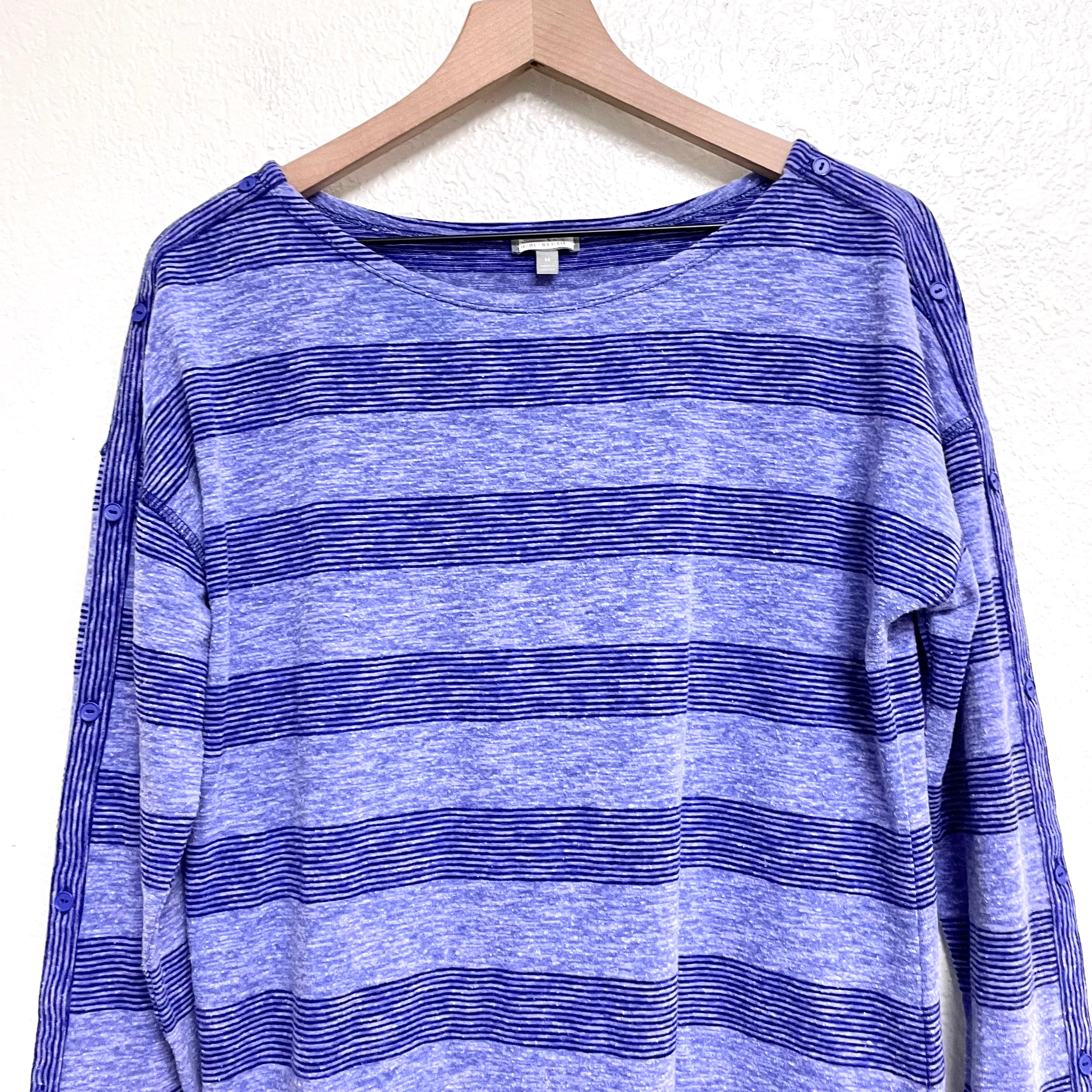 Striped Button Tee