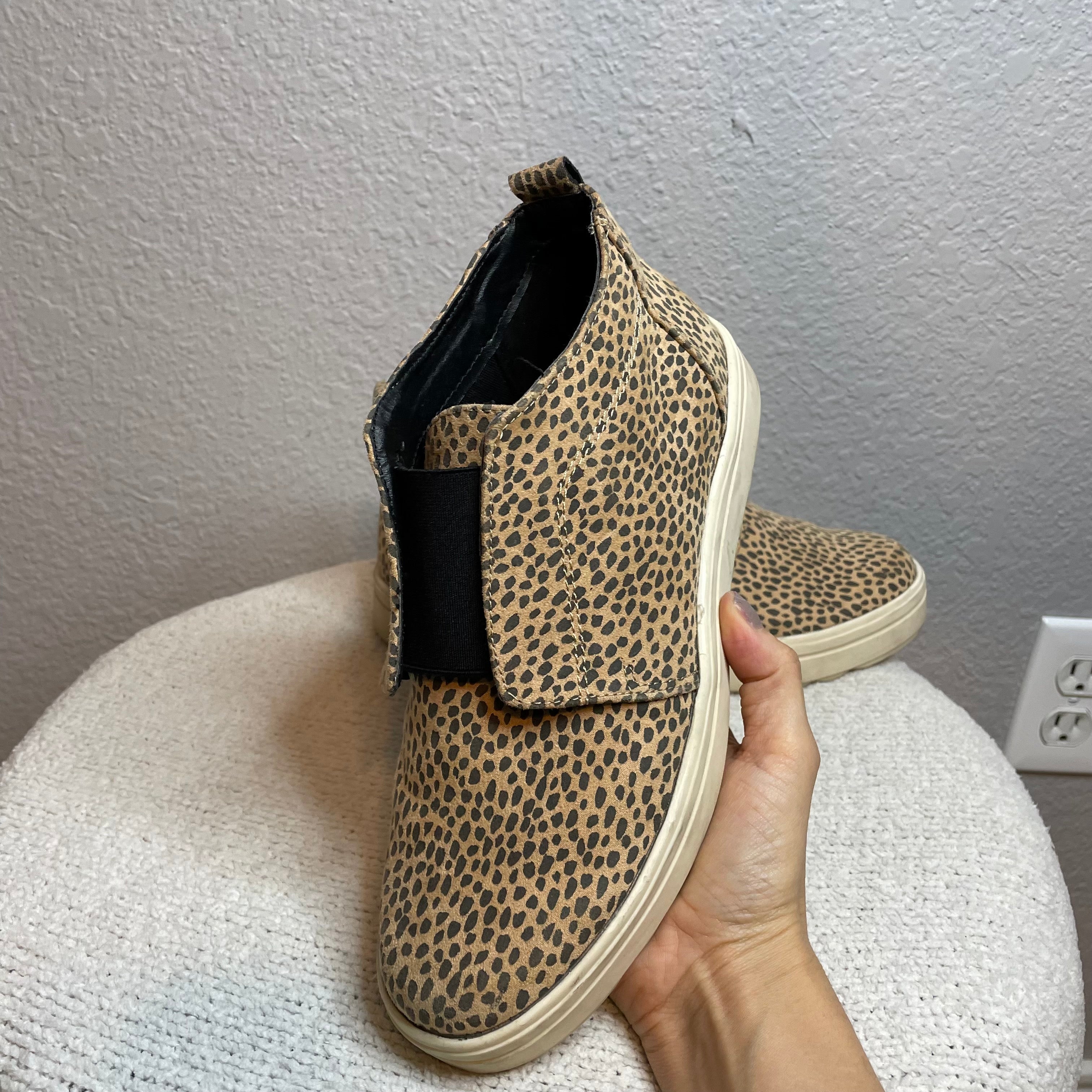 Animal Print Ankle Sneakers