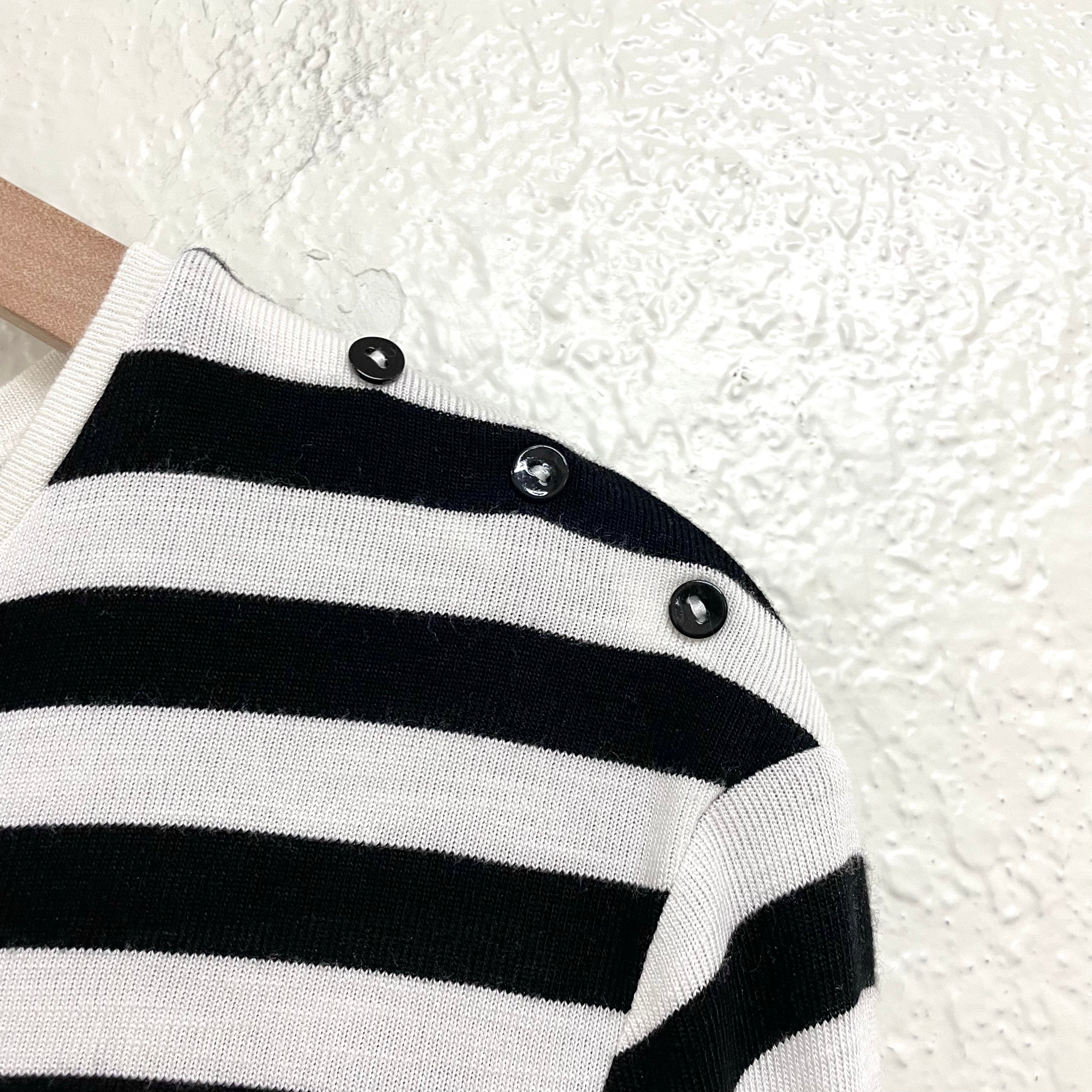 Striped Faux Layered Sweater