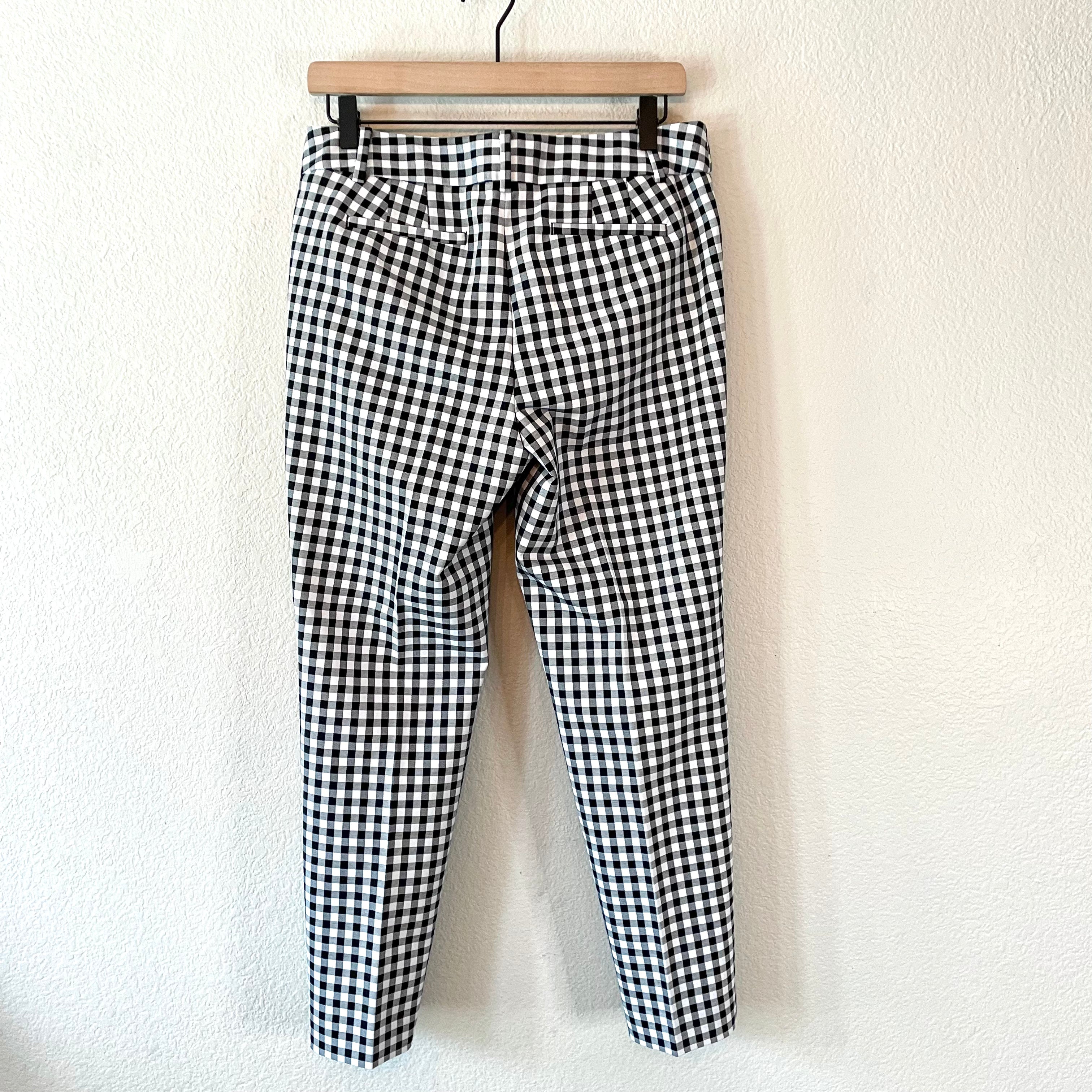 Gingham Ankle Dress Pants