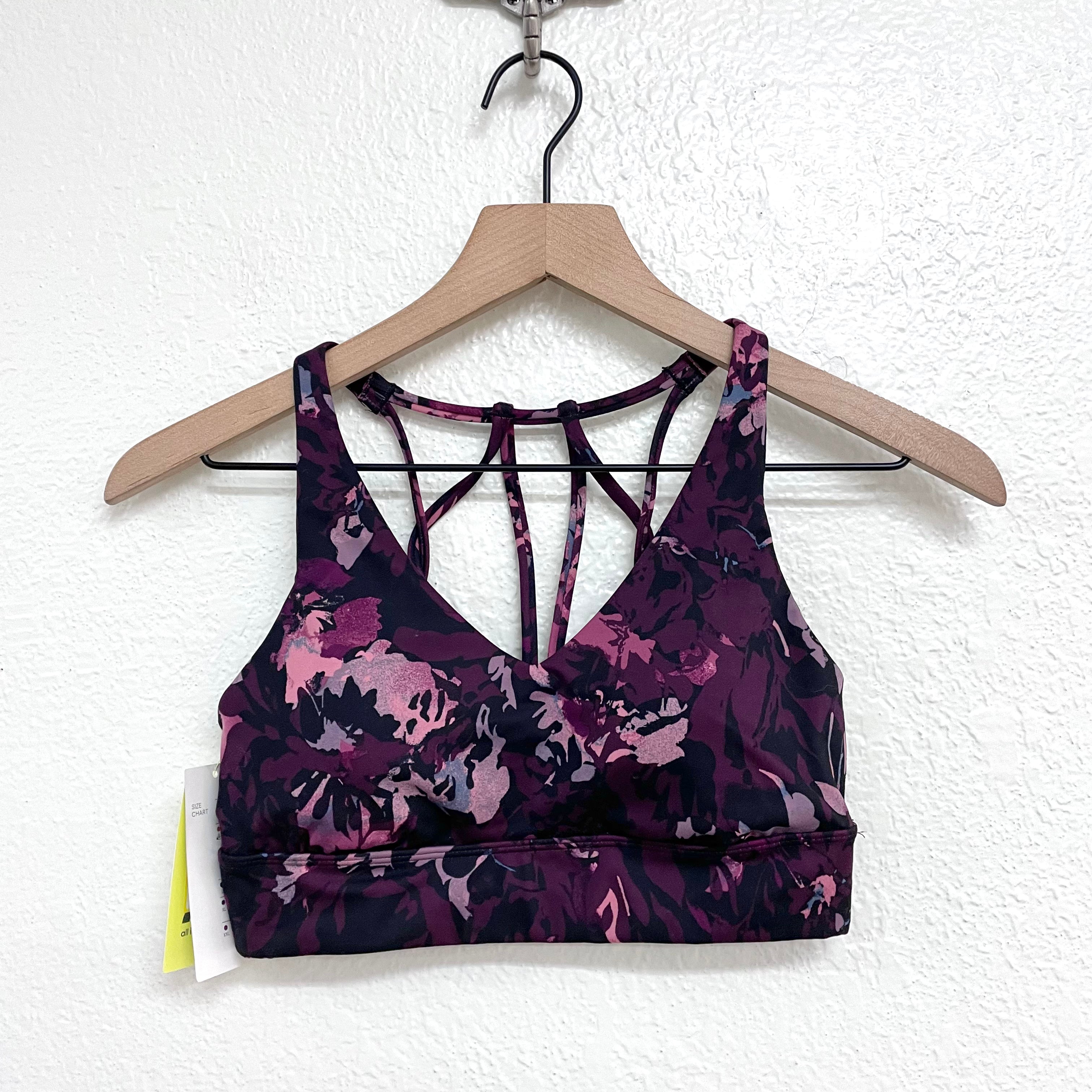 Abstract Floral Sports Bra