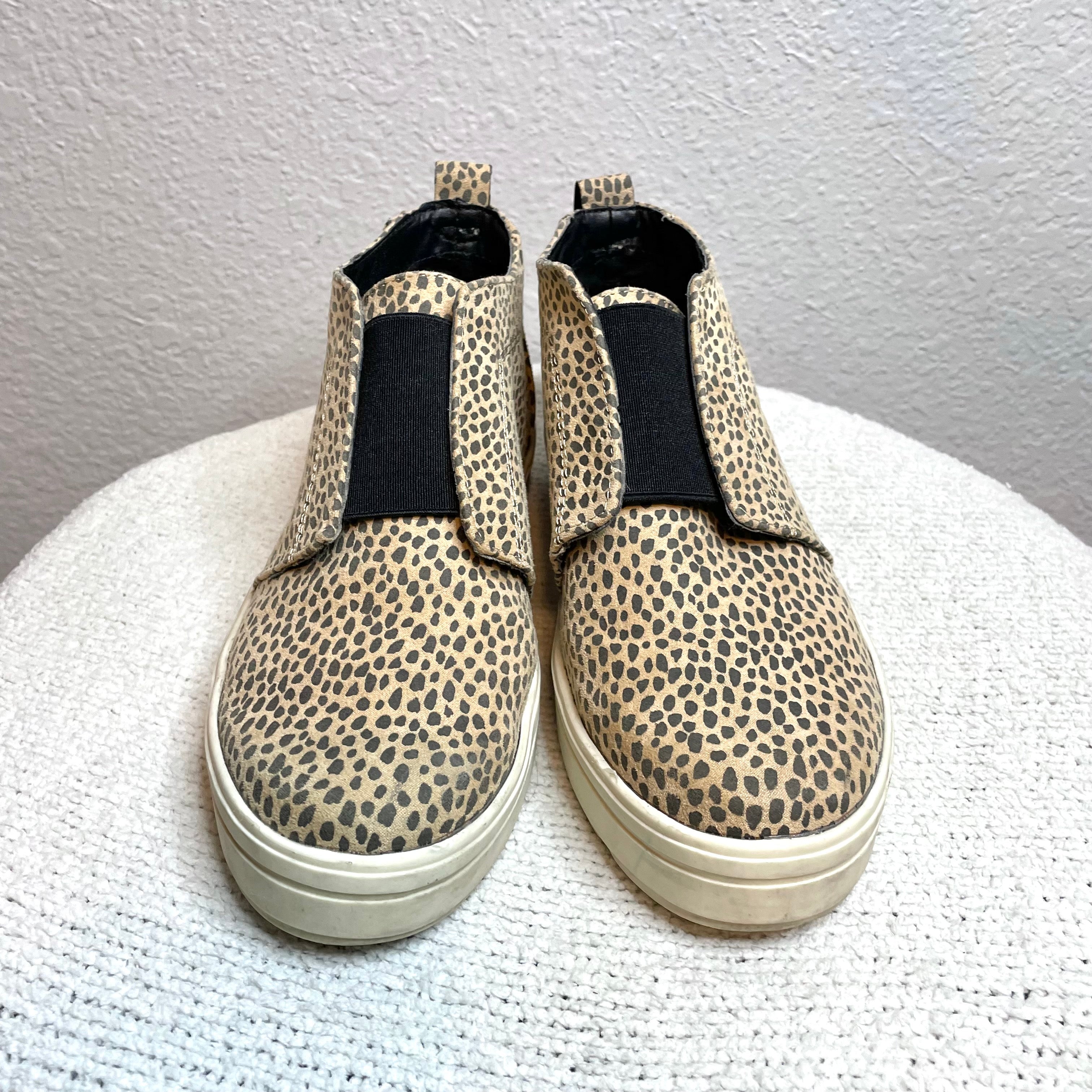 Animal Print Ankle Sneakers