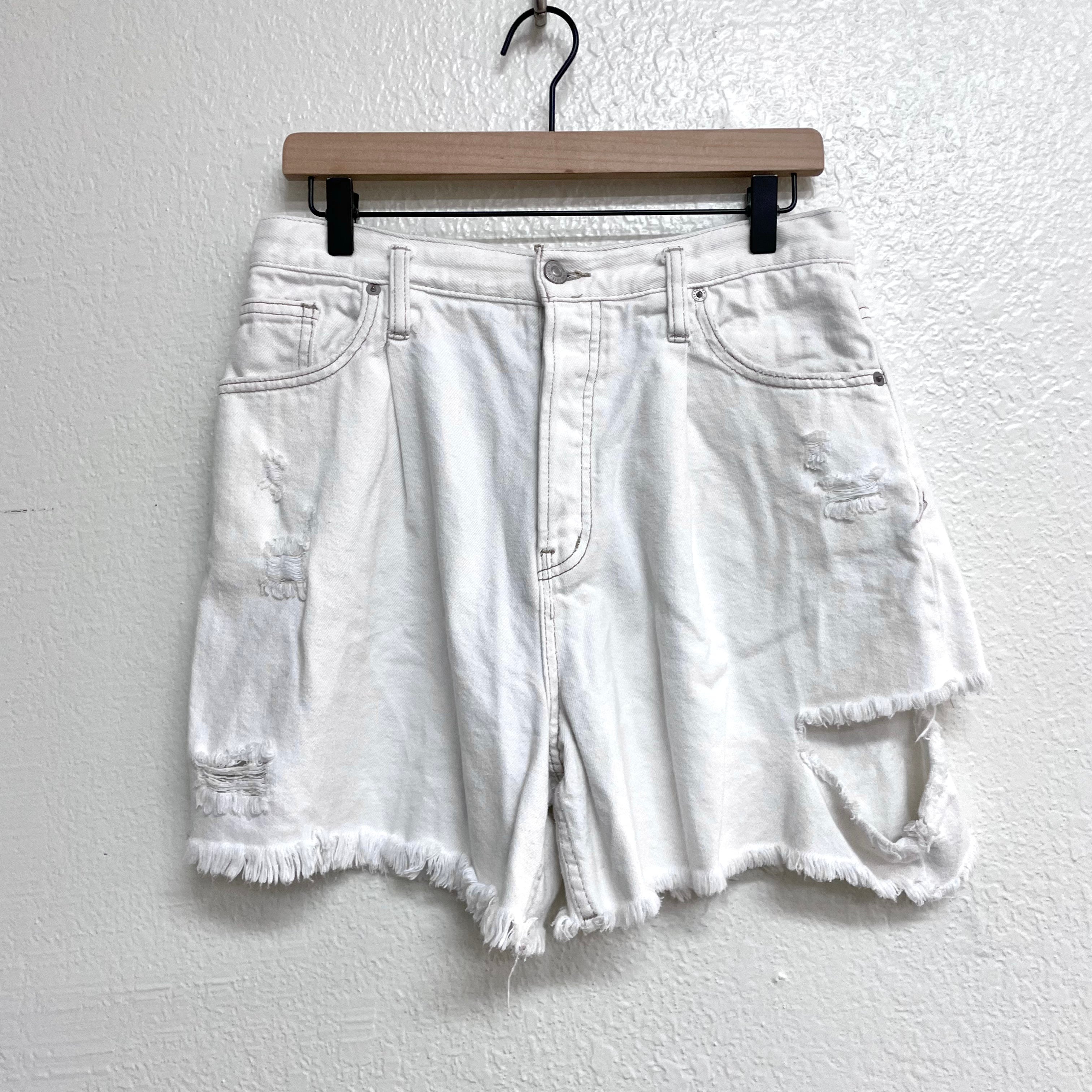 Distressed Jean Shorts