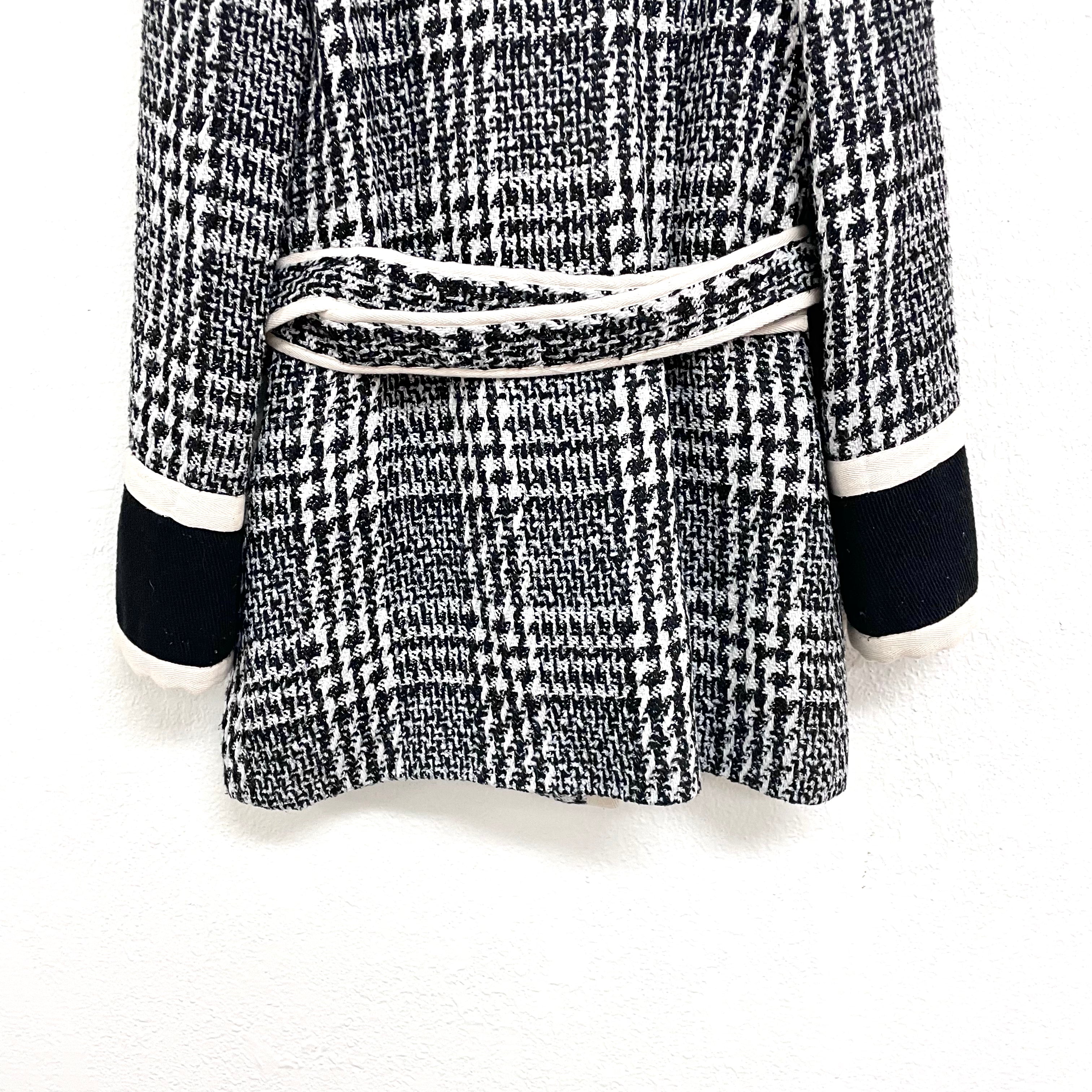 Plaid Belted Jacket