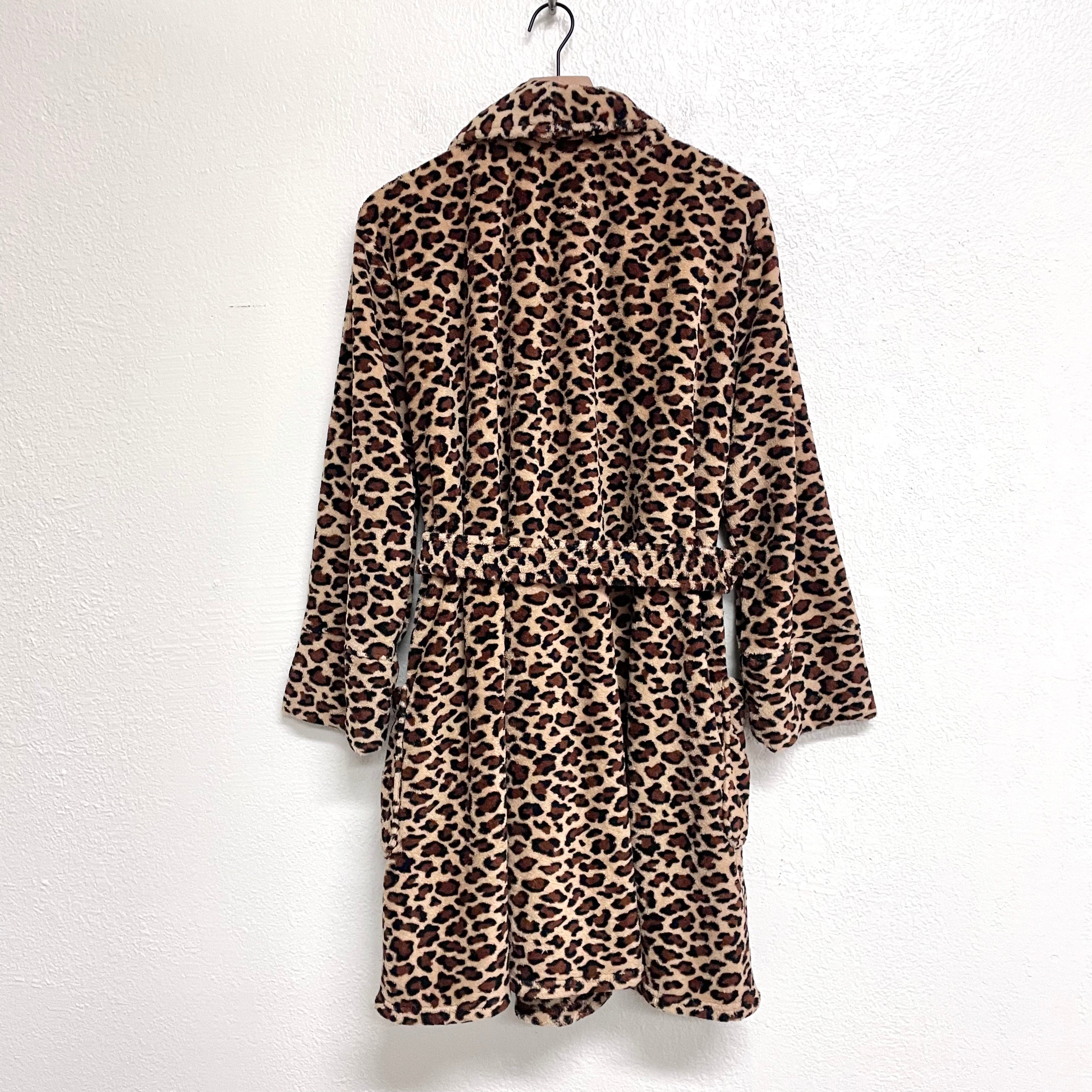 Plush Leopard Robe