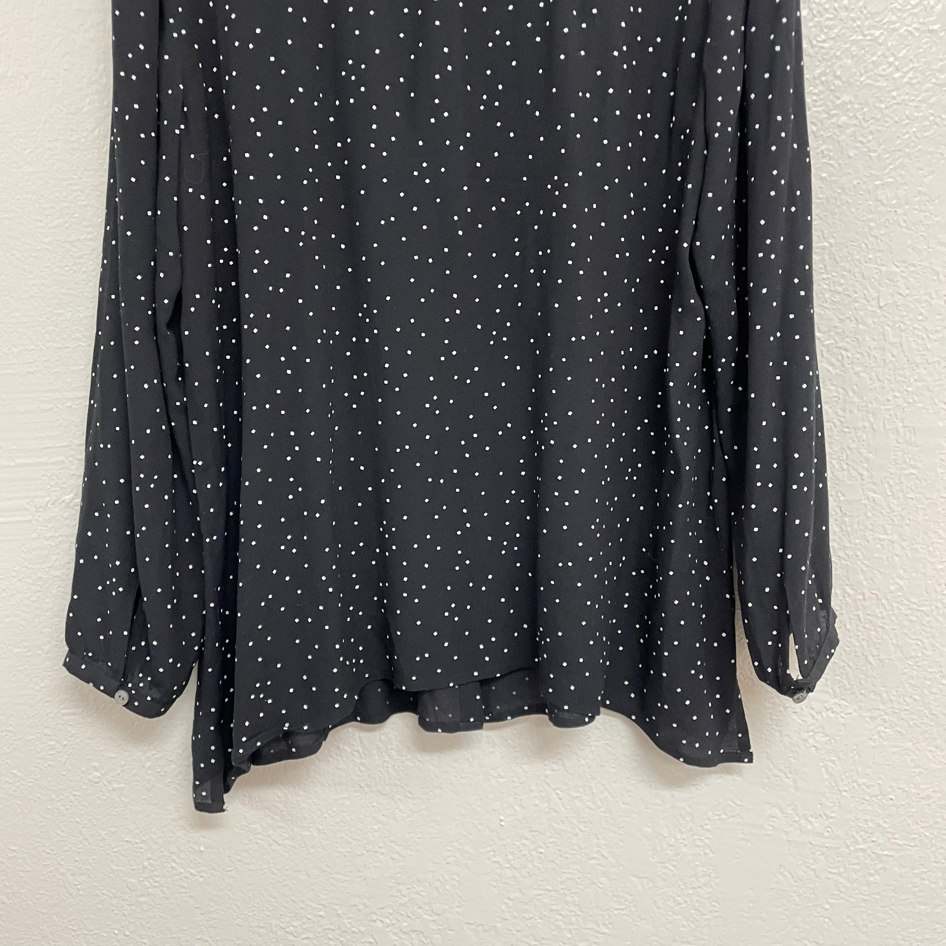 Square Polka Dot Blouse