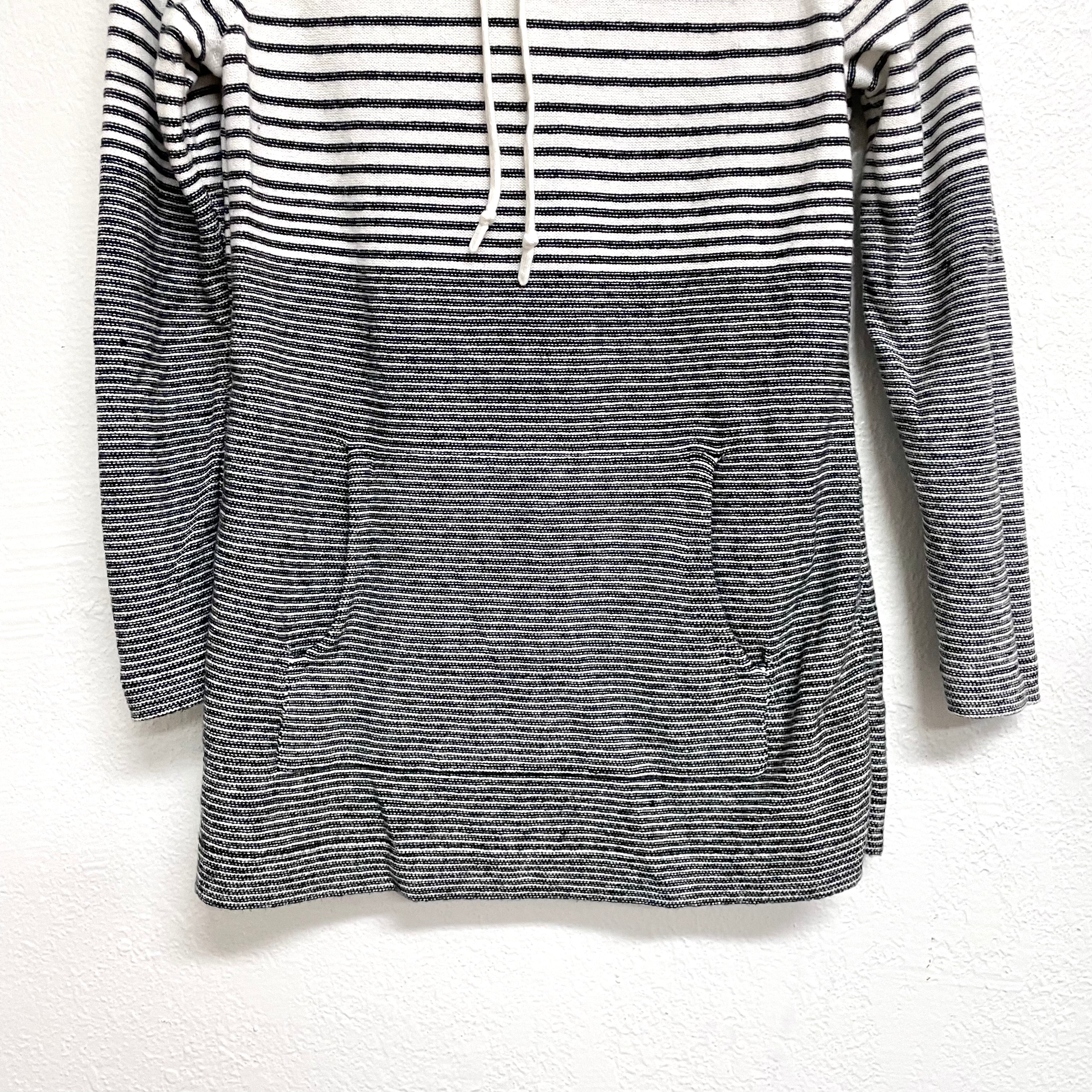 Cowl Neck Striped Sweater