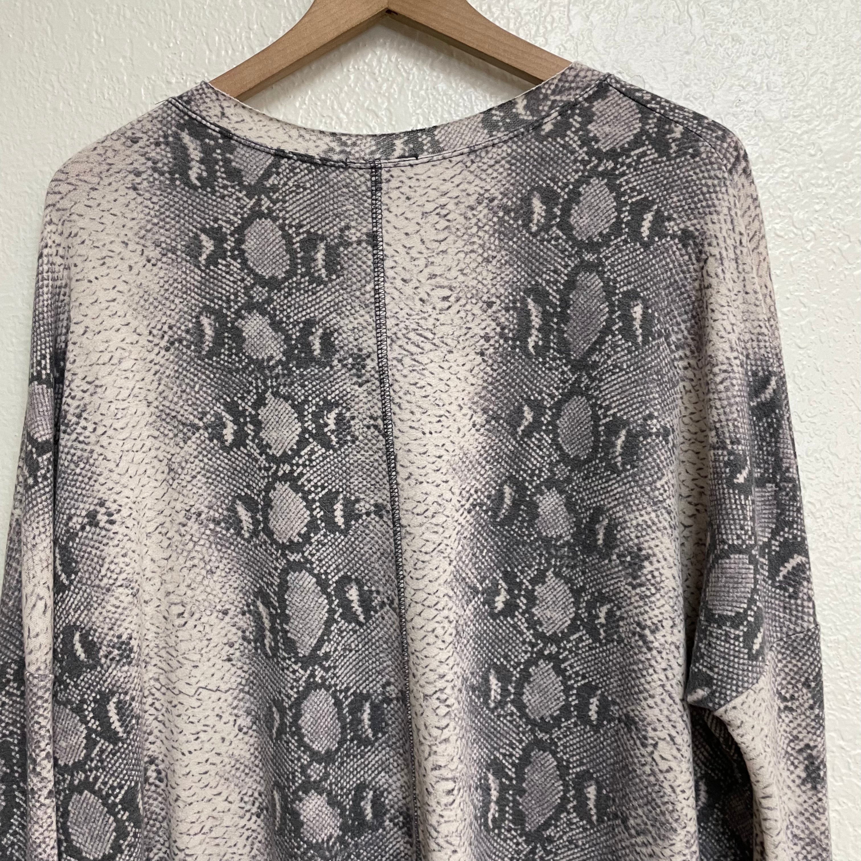 Snakeskin Print Sweater