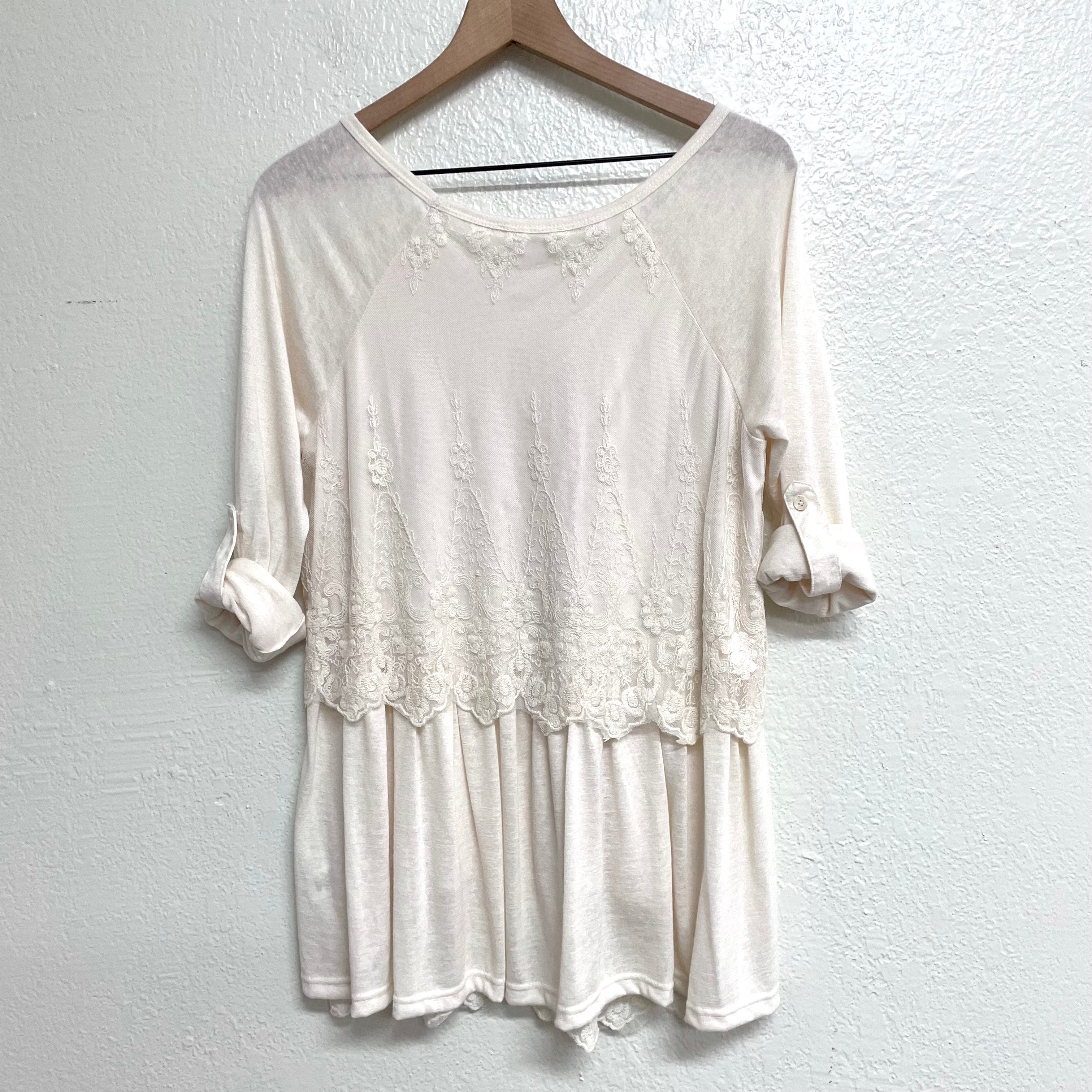 Lace Overlay Tunic