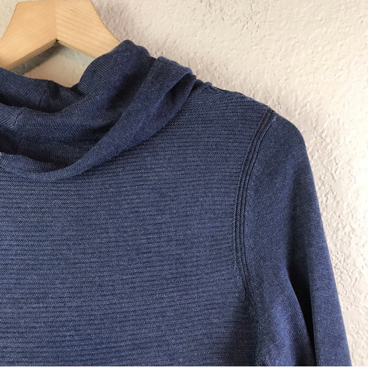 Cowl Neck Ribbed Sweater