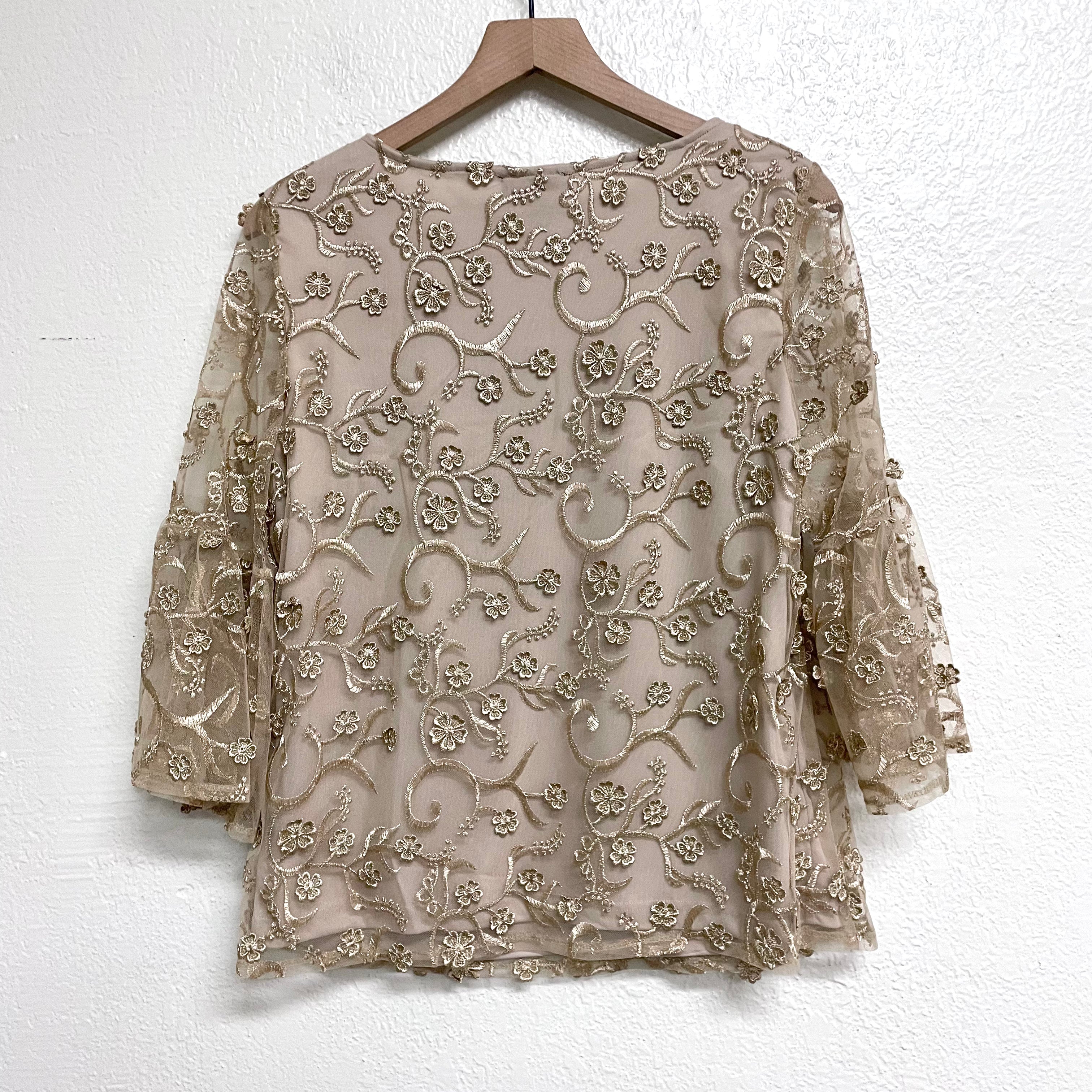 Lace Overlay Top