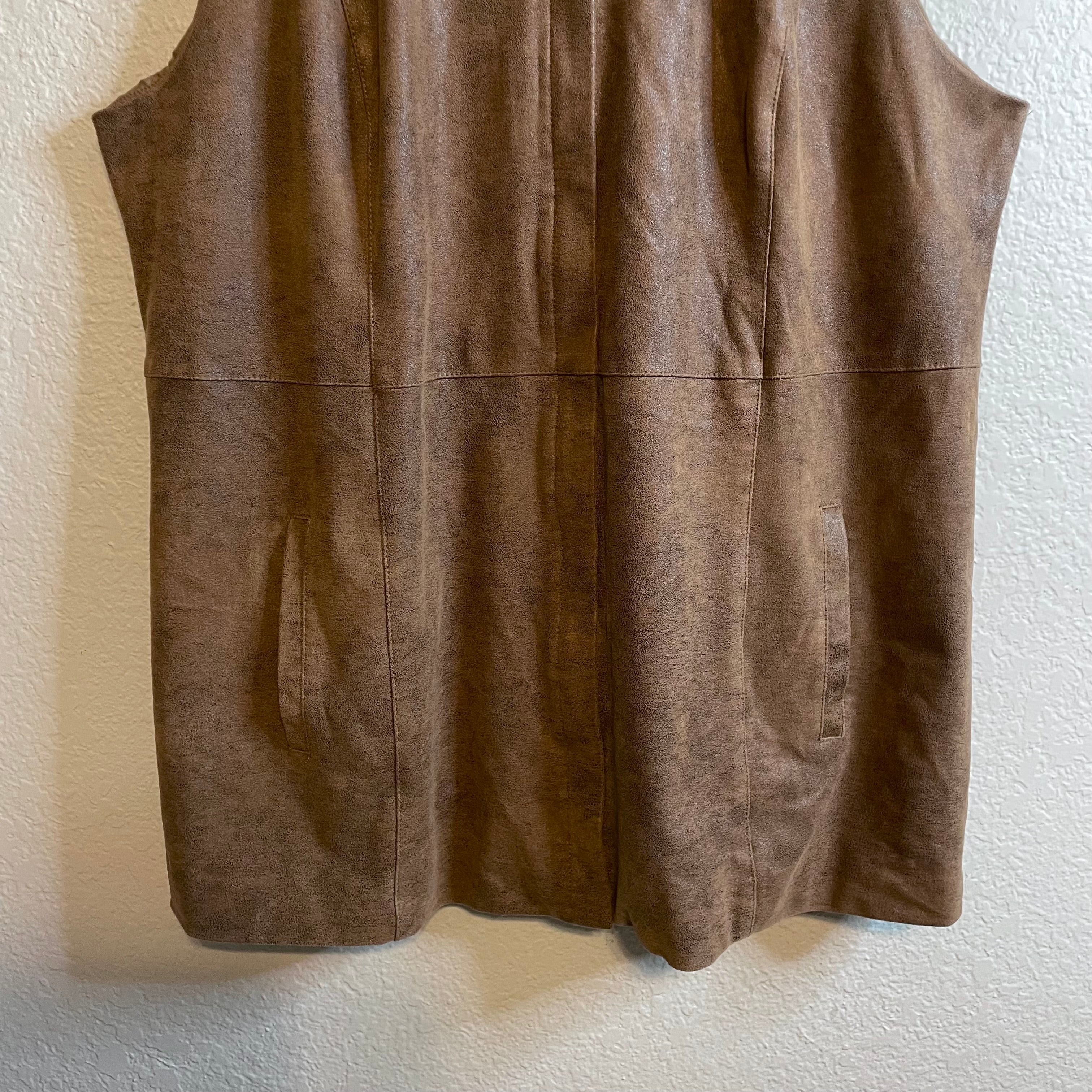 Faux Suede Vest