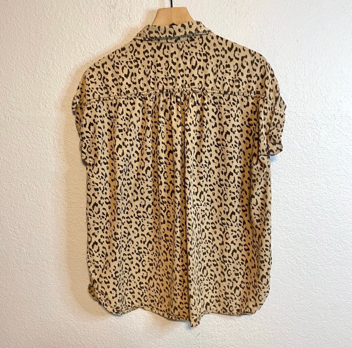 Leopard Button Down Top