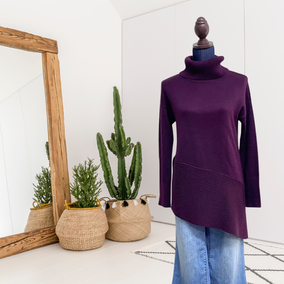 Asymmetrical Hem Sweater