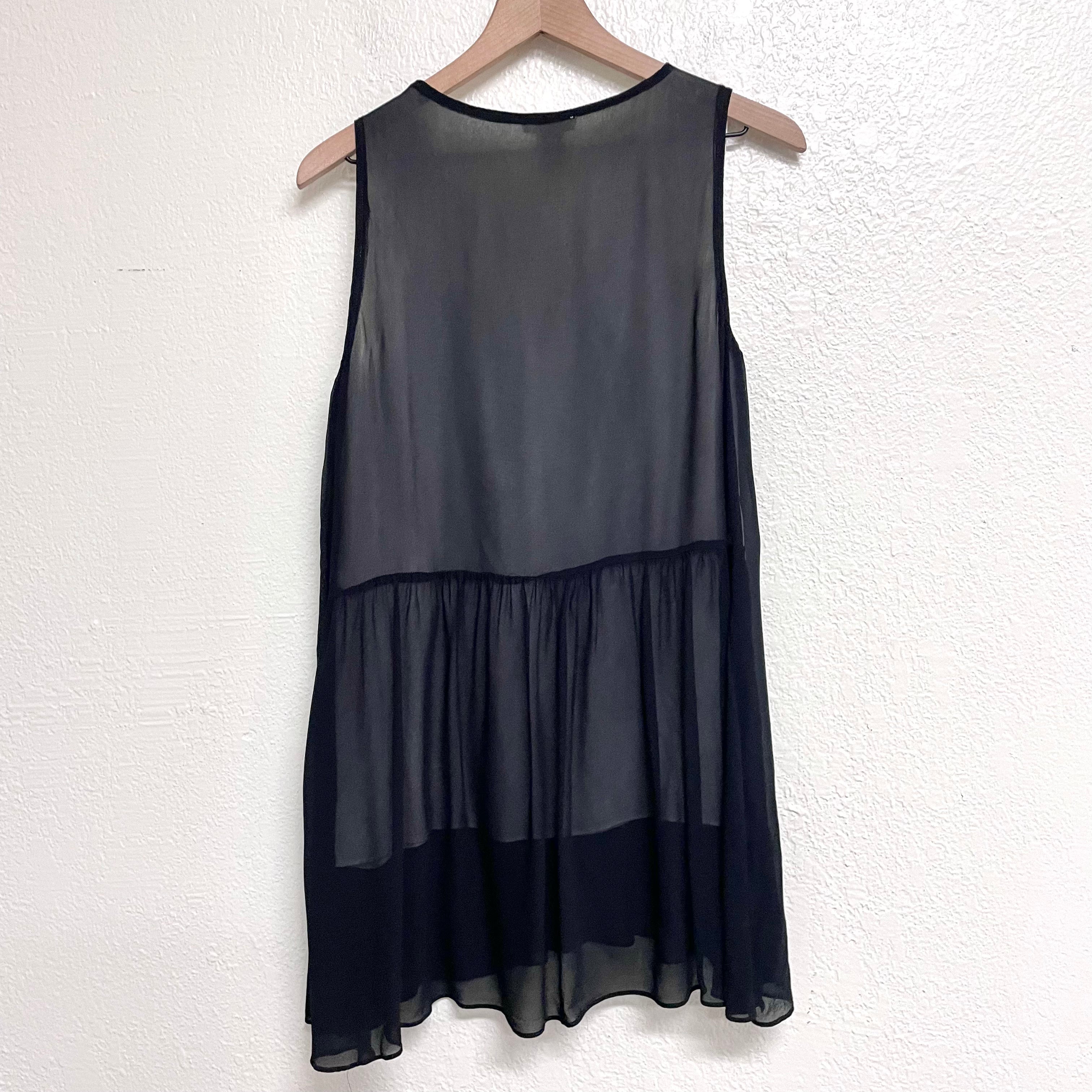 Sleeveless Overlay Tunic