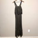 Lace Up Front Maxi Dress-7