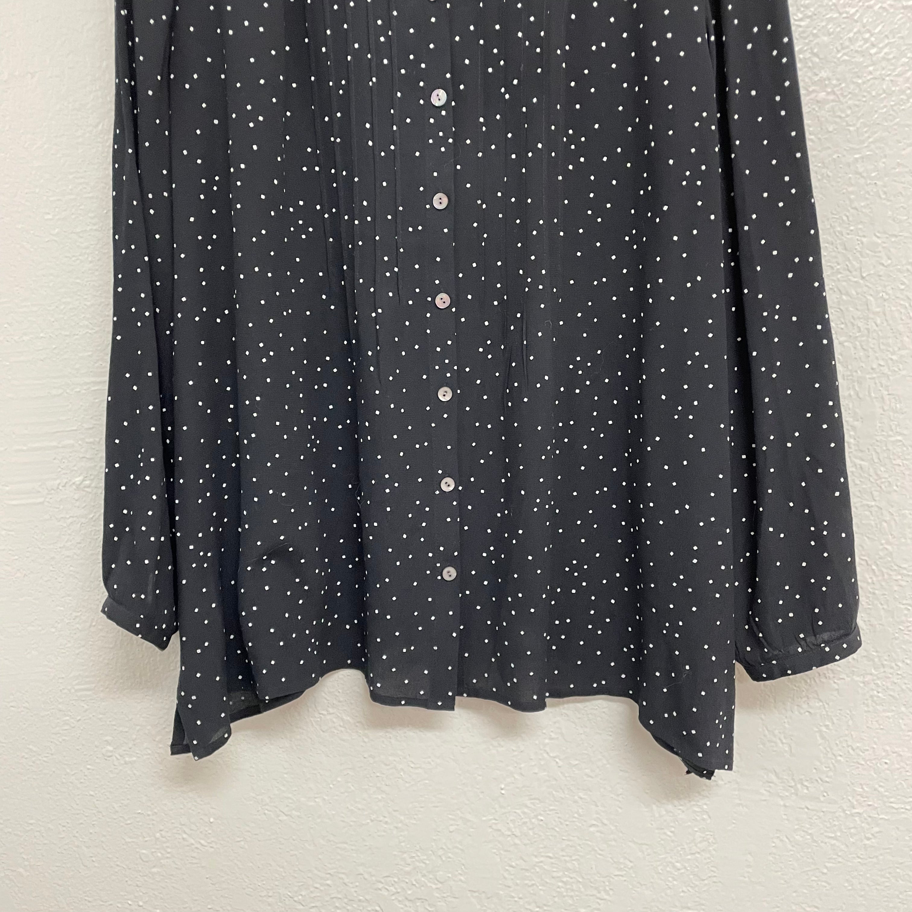 Square Polka Dot Blouse