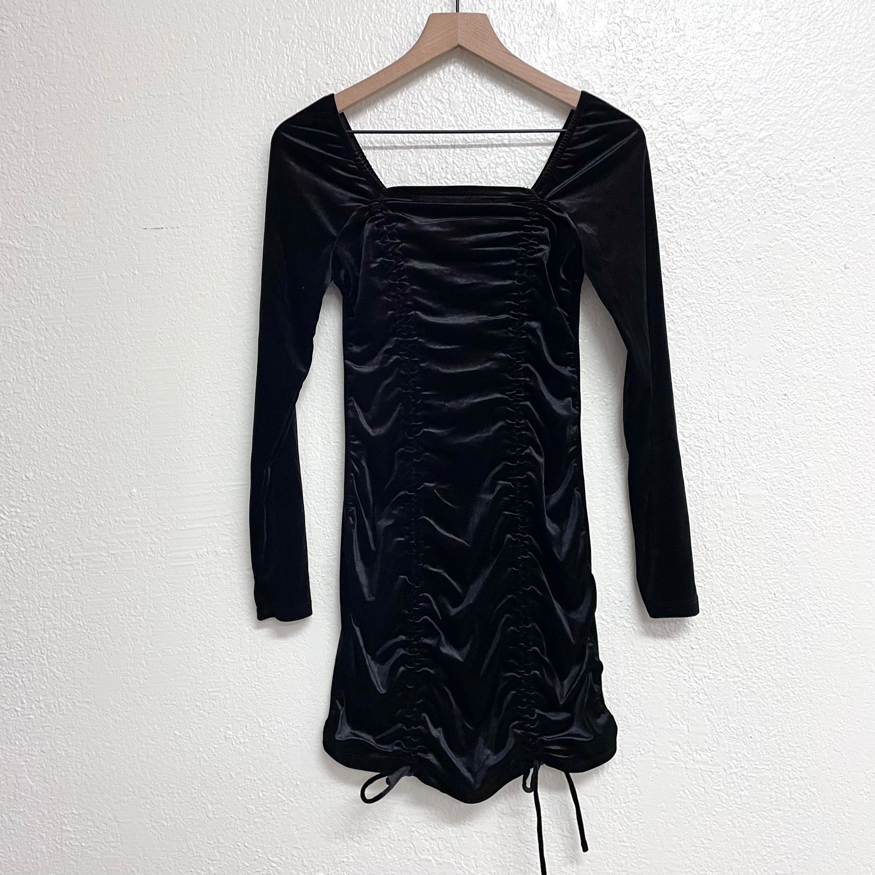 Velvet Ruched Dress