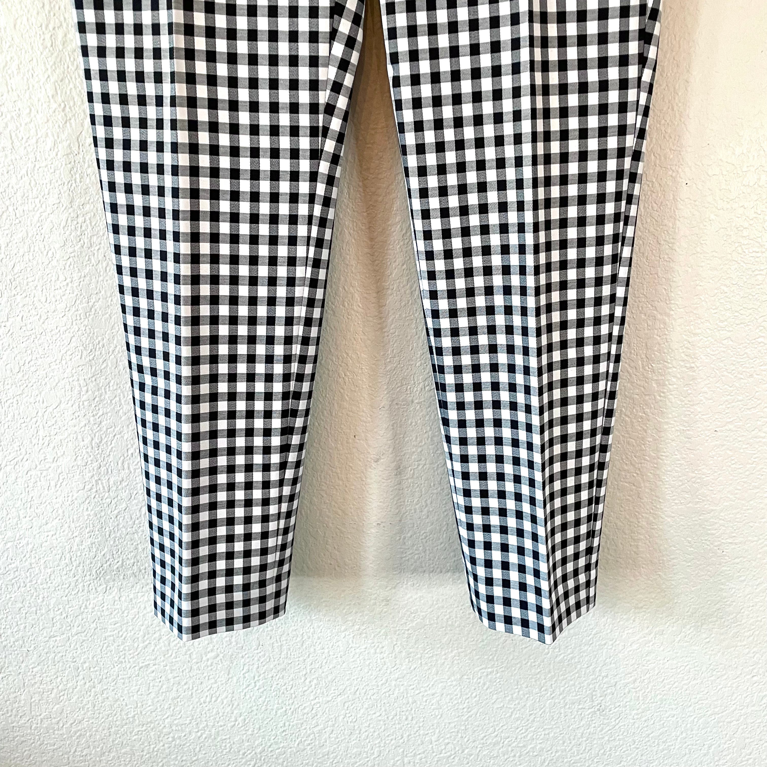 Gingham Ankle Dress Pants