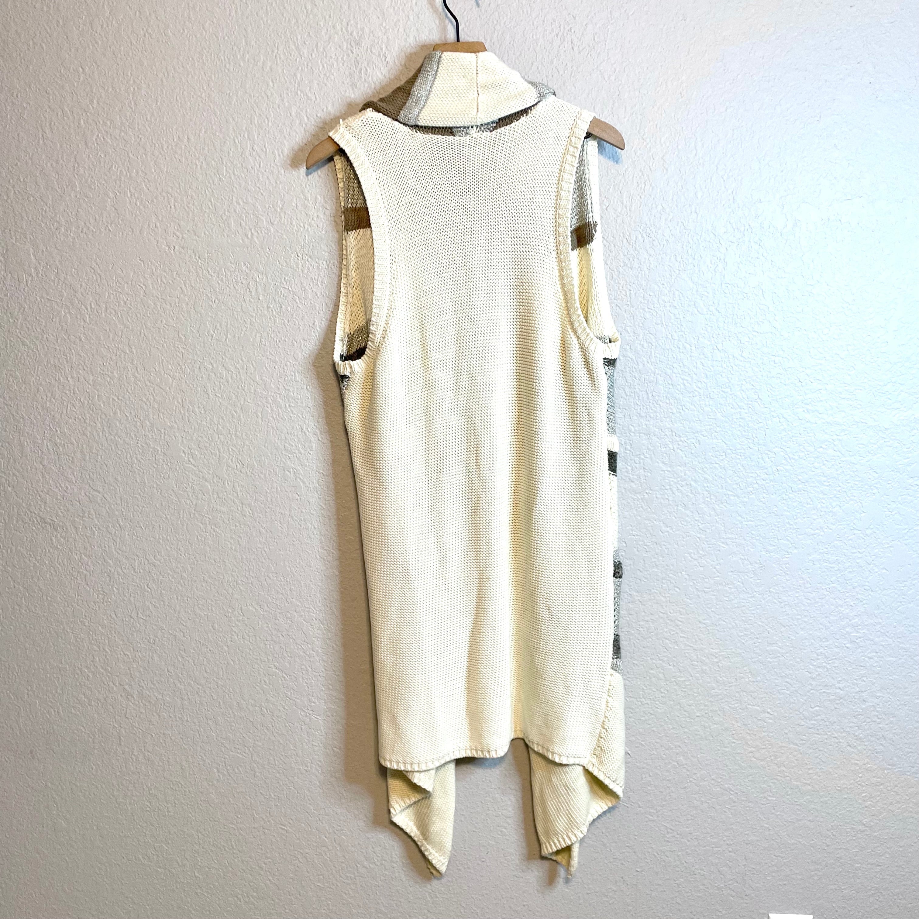 Open Front Sleeveless Cardigan