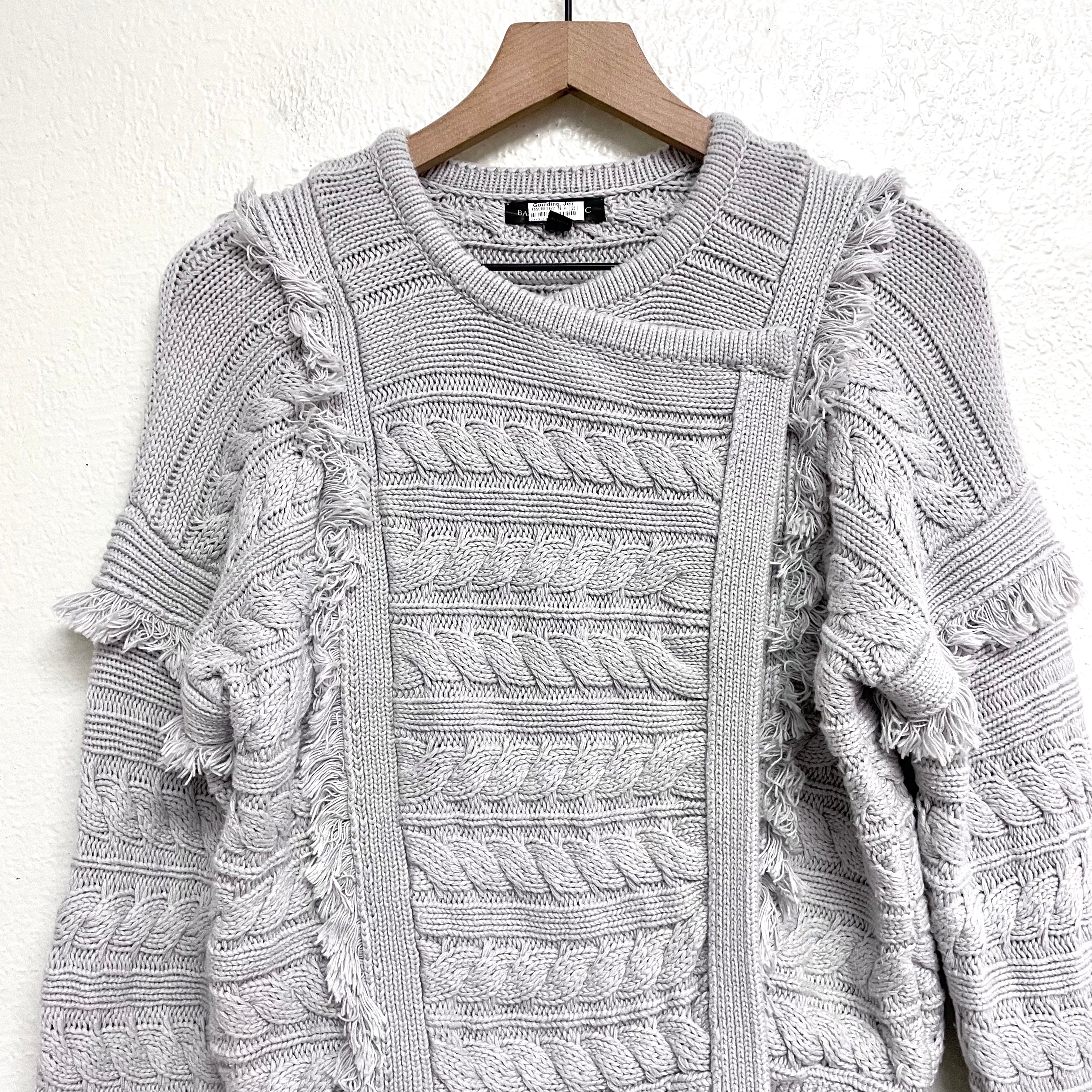 Cable Knit Moto Sweater Jacket